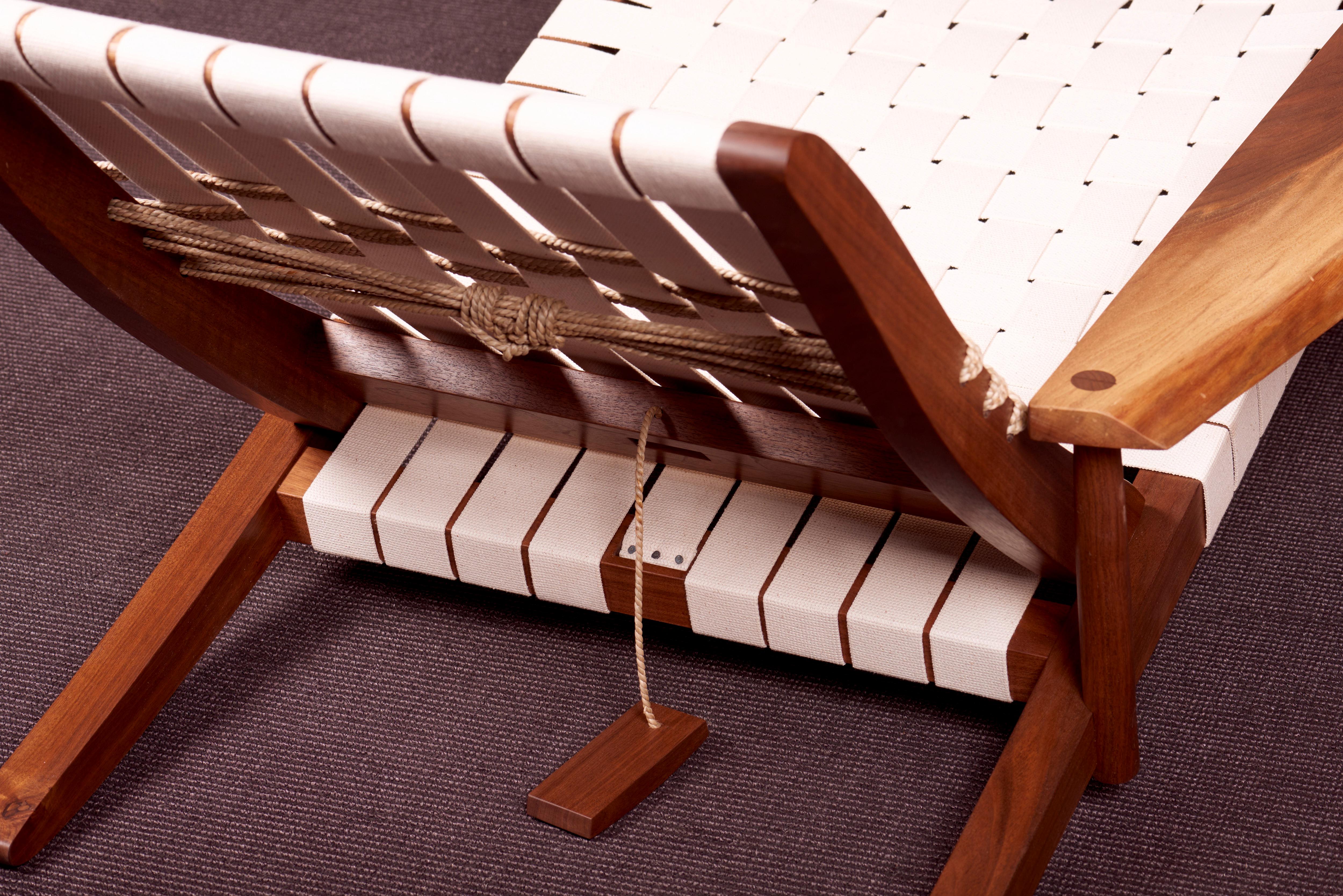 George Nakashima Studio Chaise Lounge Long Chair in Walnut, US, 2021 2