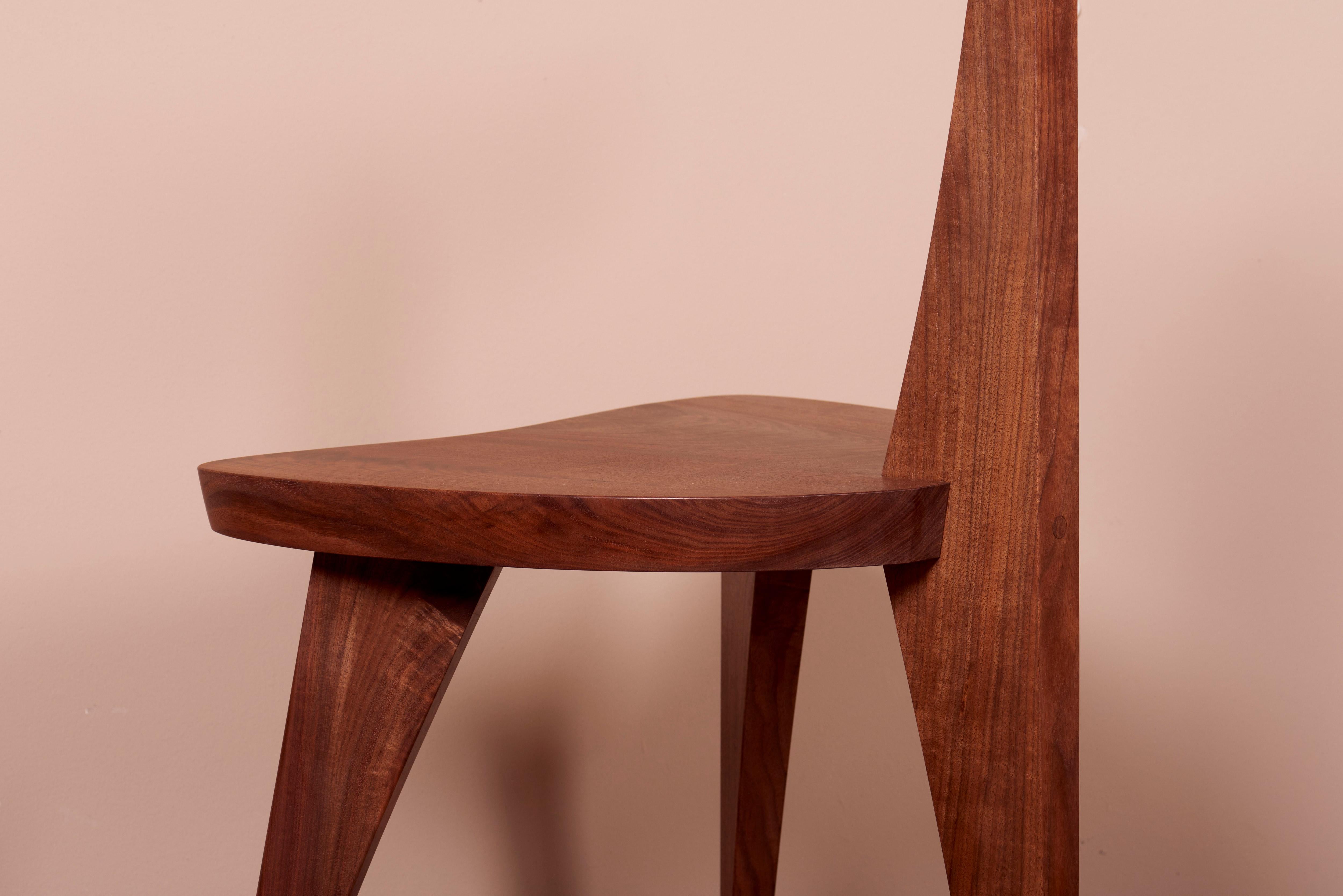 Walnut Concordia Chair by Mira Nakashima based on a George Nakashima design, USA For Sale