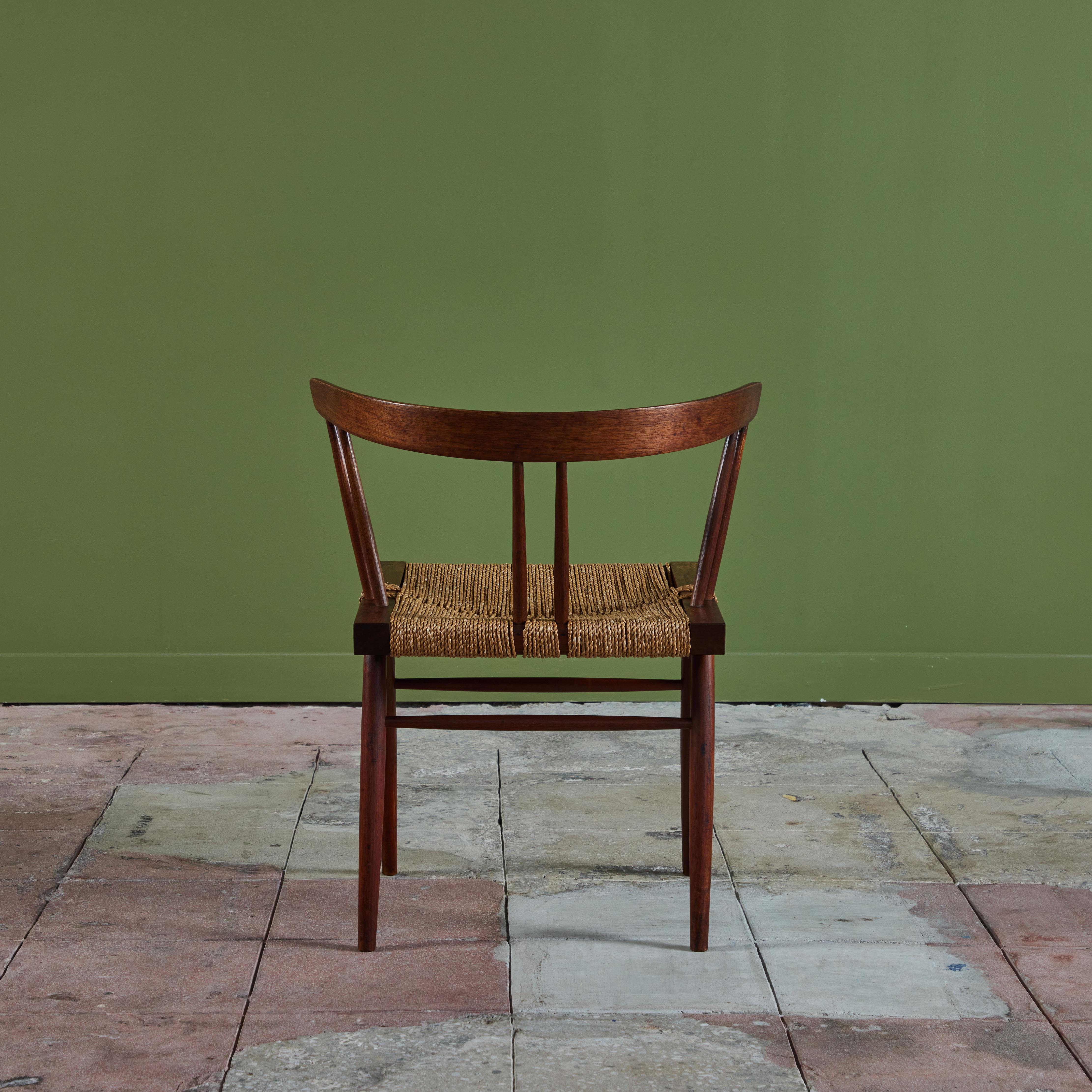 George Nakashima Studio Grass Seated Chair For Sale 2
