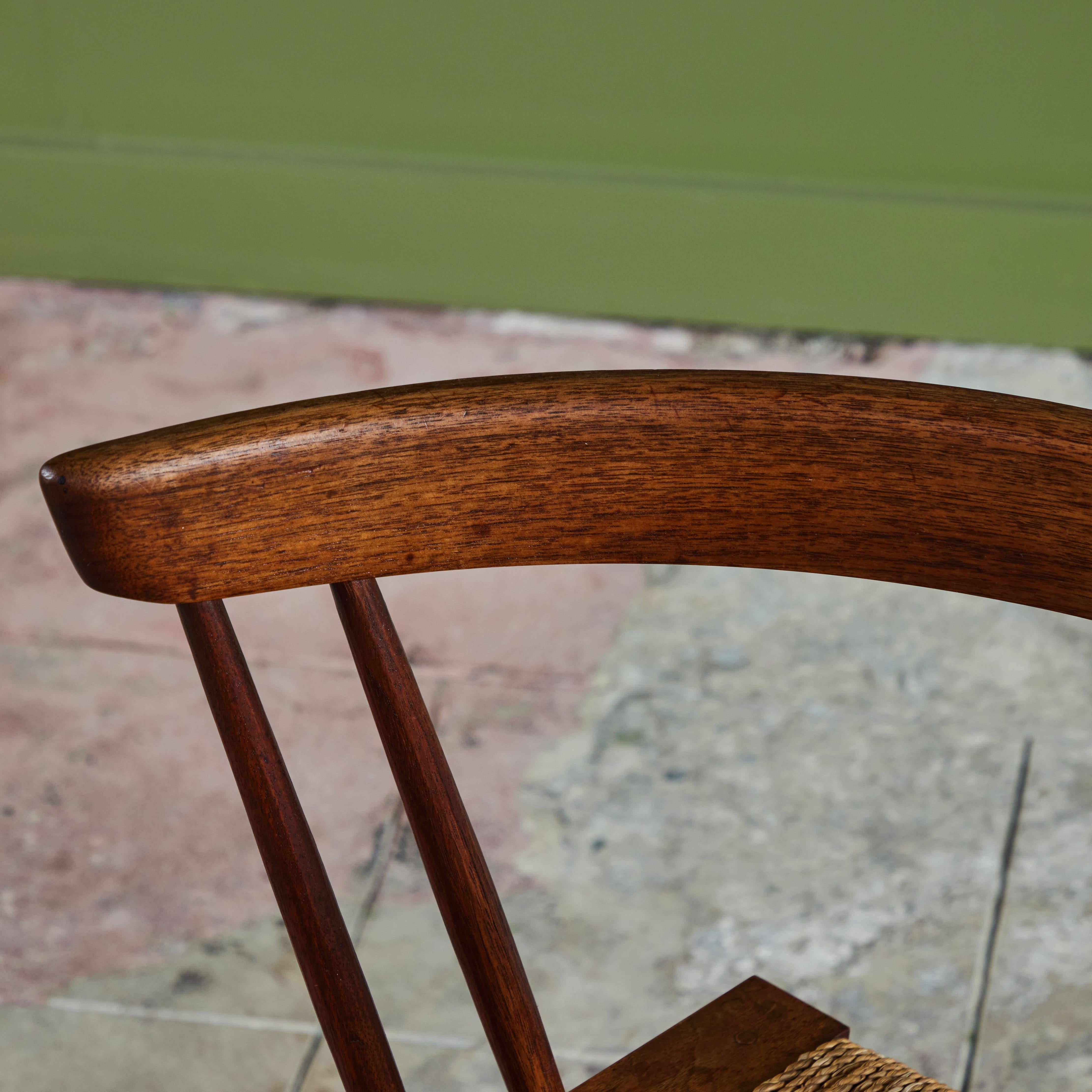 George Nakashima Studio Grass Seated Chair For Sale 5