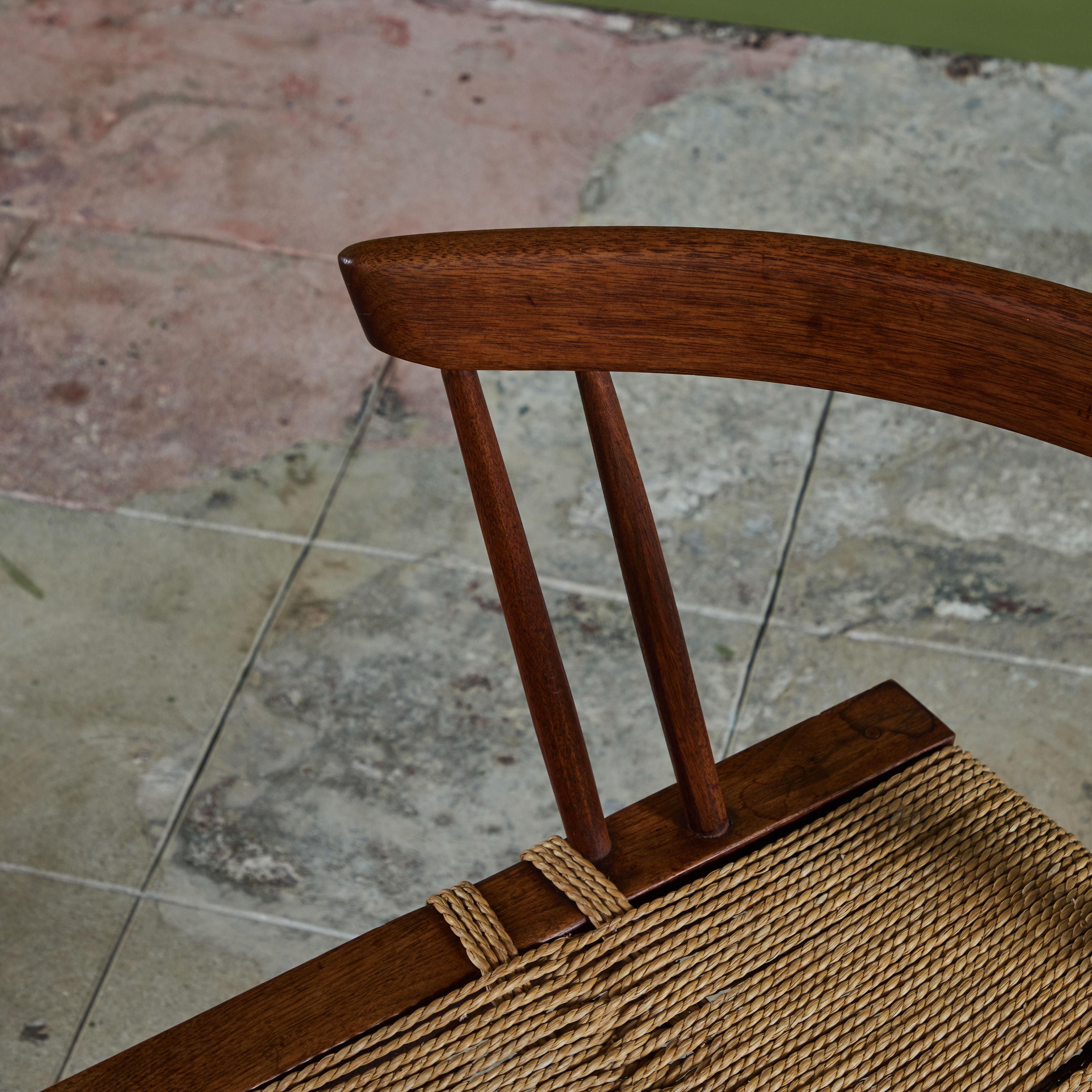 George Nakashima Studio Grass Seated Chair For Sale 6