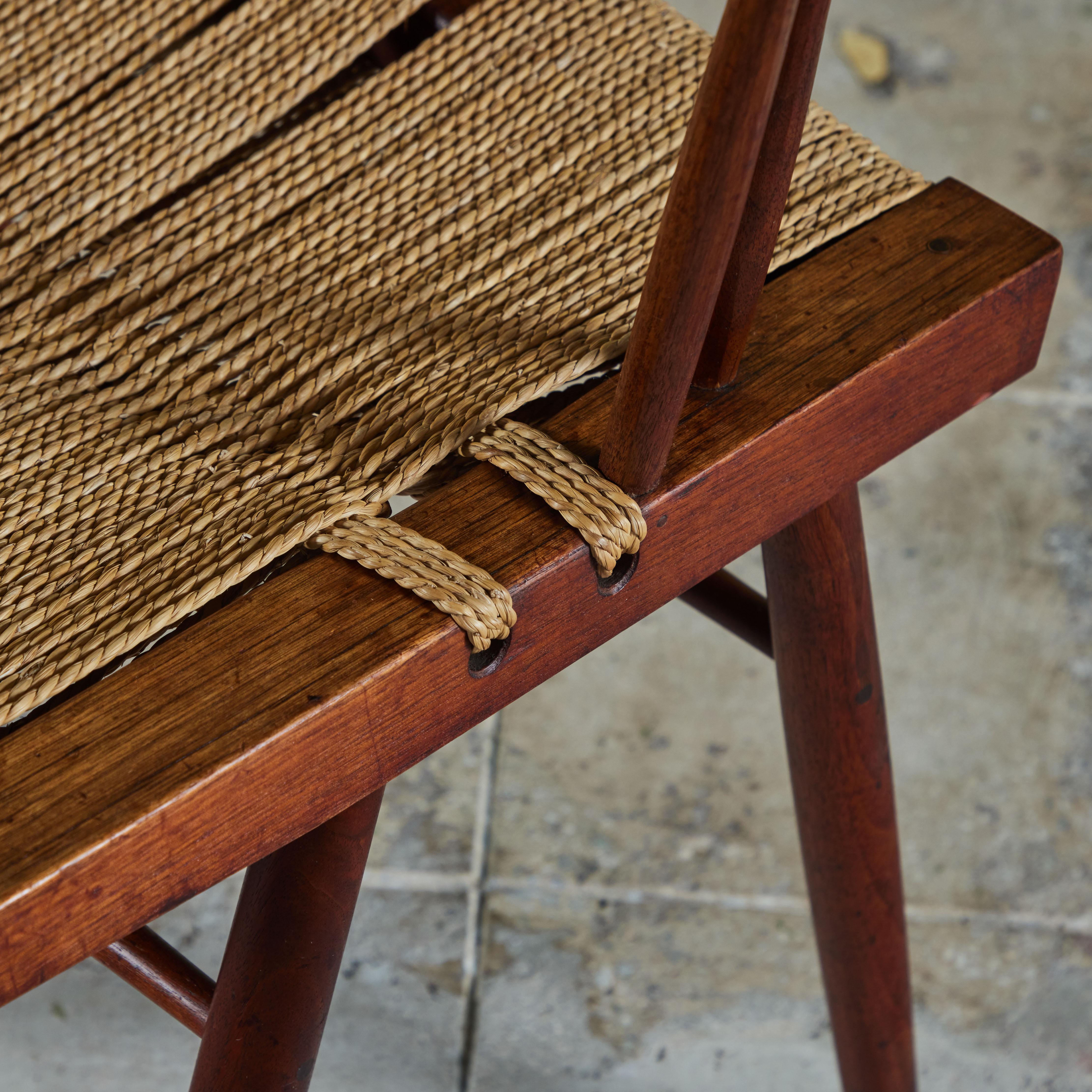 George Nakashima Studio Grass Seated Chair For Sale 10