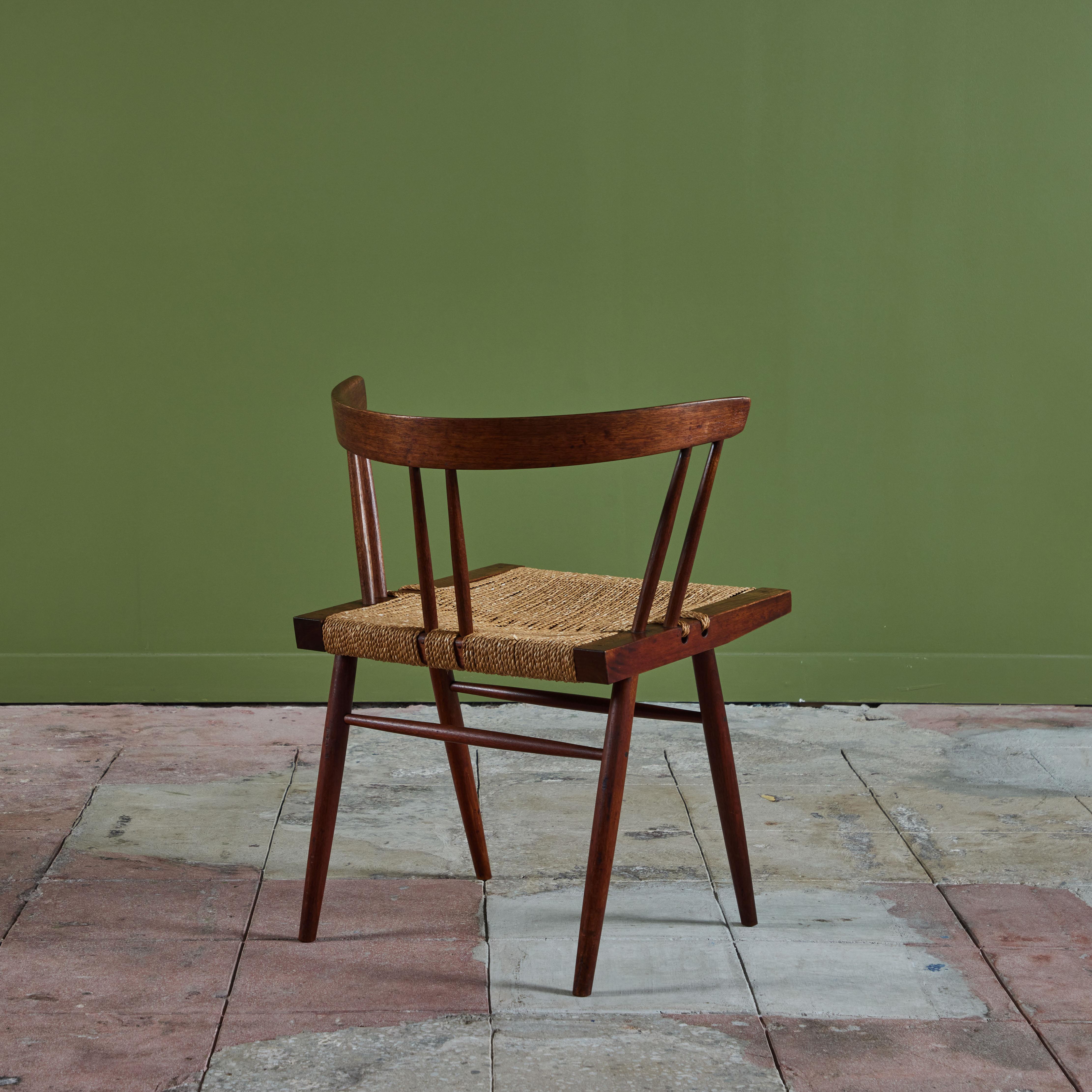 George Nakashima Studio Grass Seated Chair For Sale 2