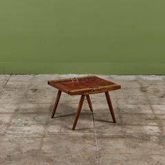 George Nakashima Studio Leather Stool