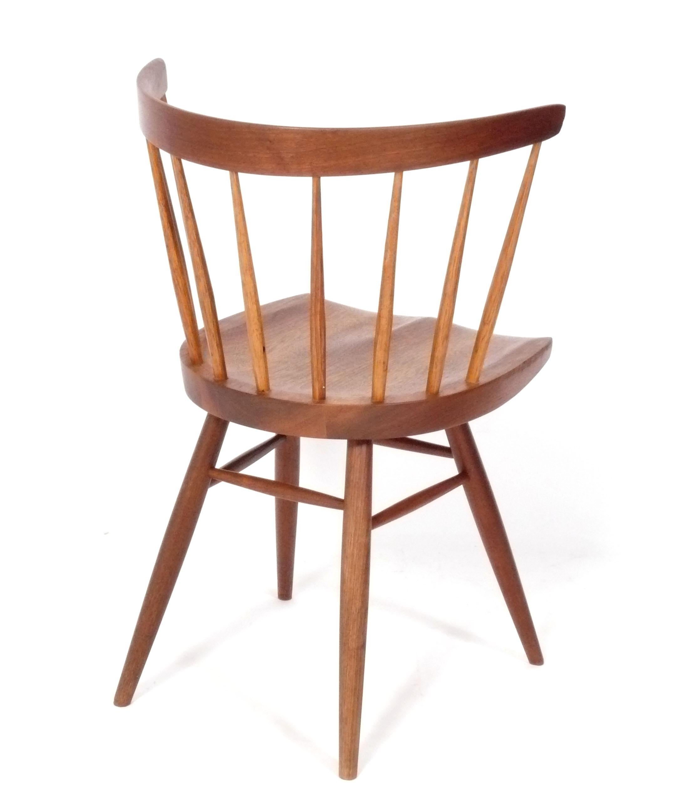 Américain George Nakashima Studio Straight Back Chair Mid Century American Craft en vente