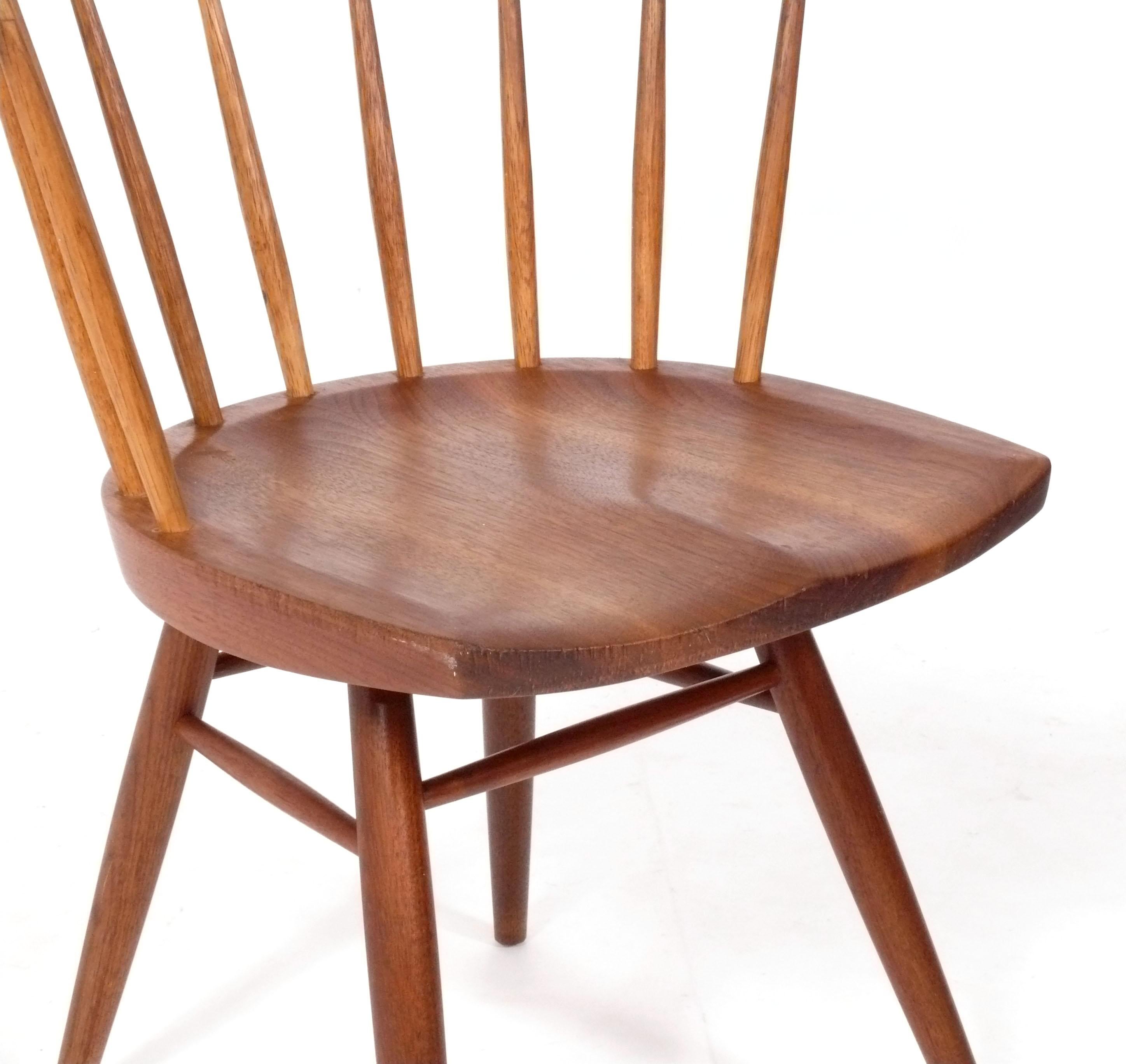 George Nakashima Studio Straight Back Chair Mid Century American Craft Bon état - En vente à Atlanta, GA