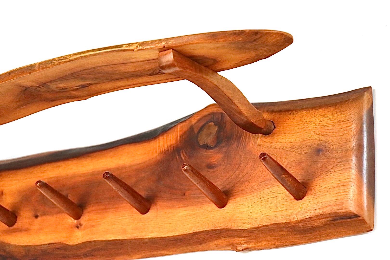 George Nakashima Style Coat and Hat Rack In Good Condition For Sale In Amsterdam, NL