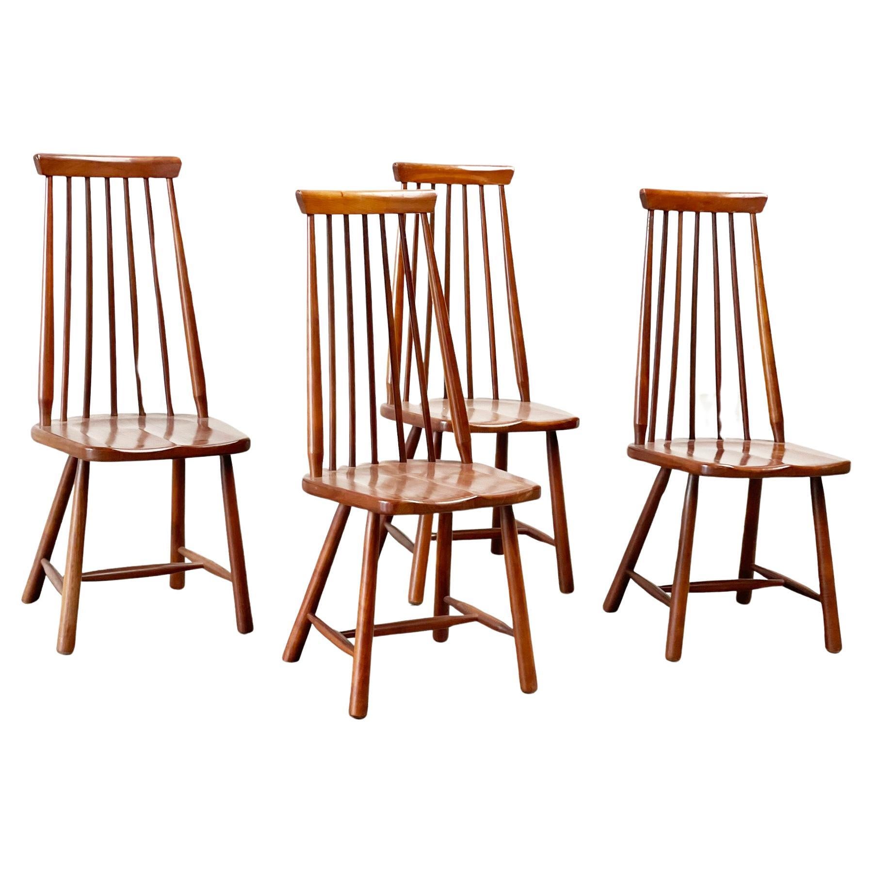 George Nakashima style dining chairs For Sale