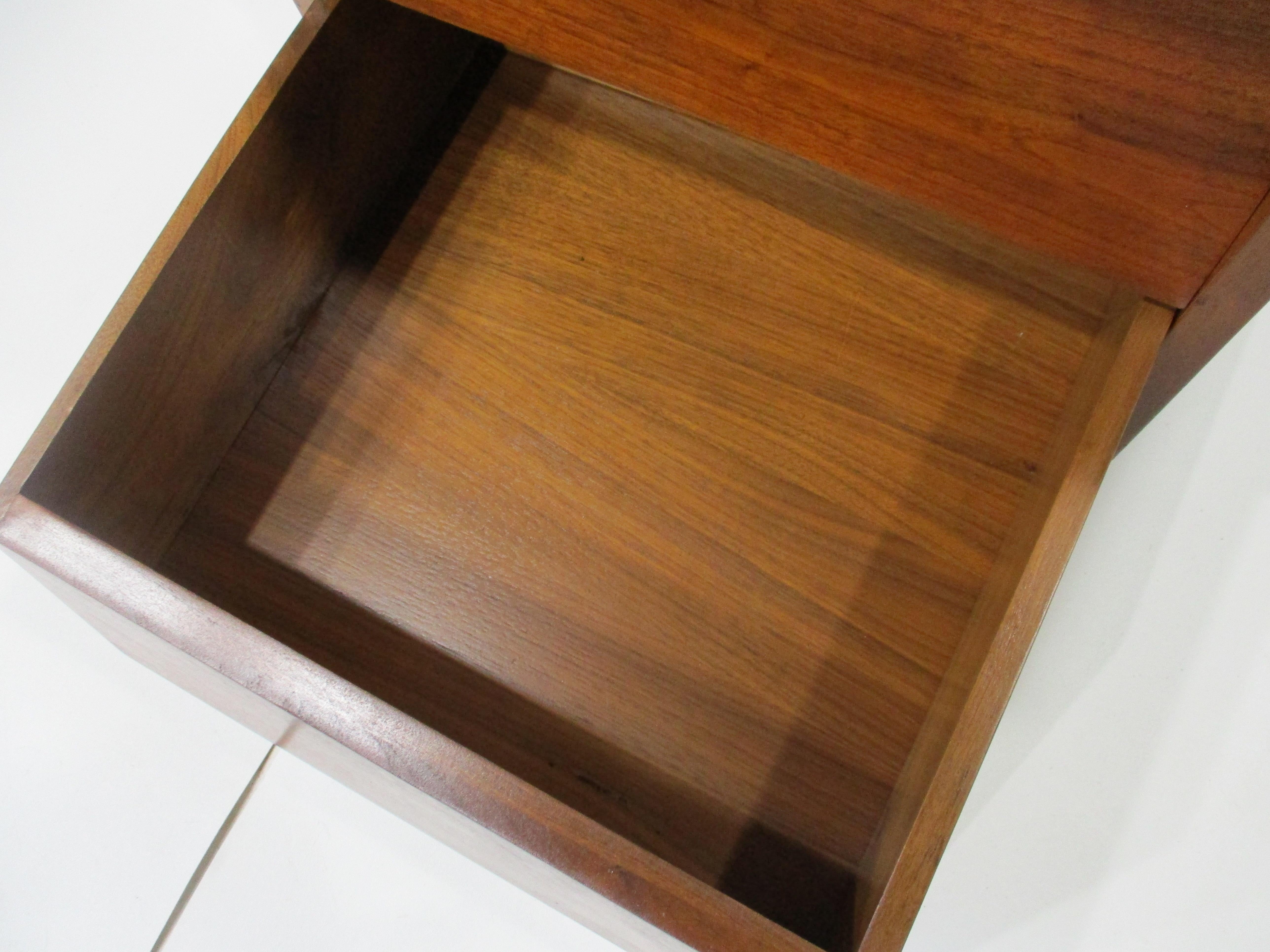 George Nakashima Styled Walnut Mid Century Swivel Desk 6