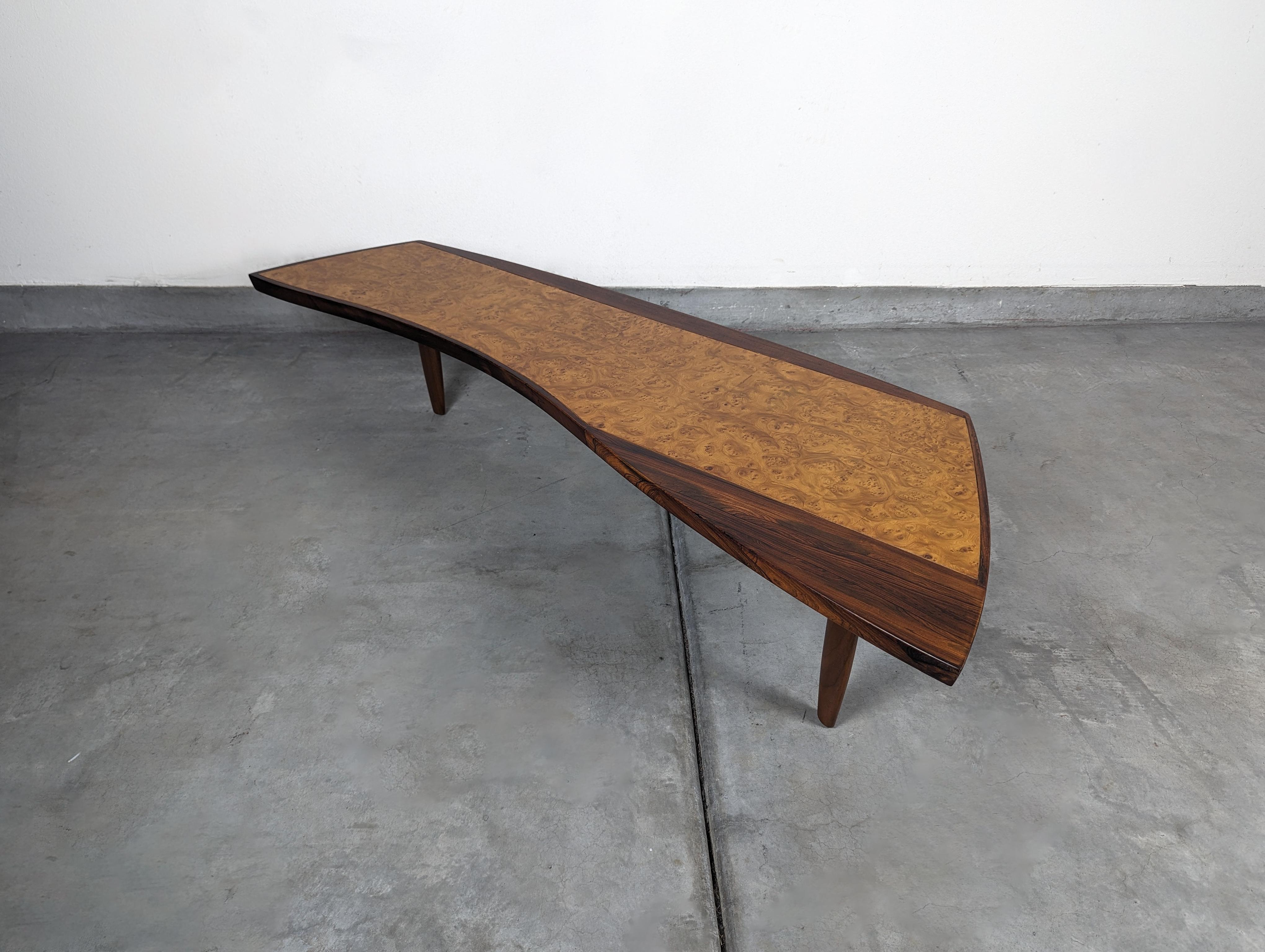 George Nakashima Sundra Coffee Table for Widdicomb Model 200-66W, c1960s 6