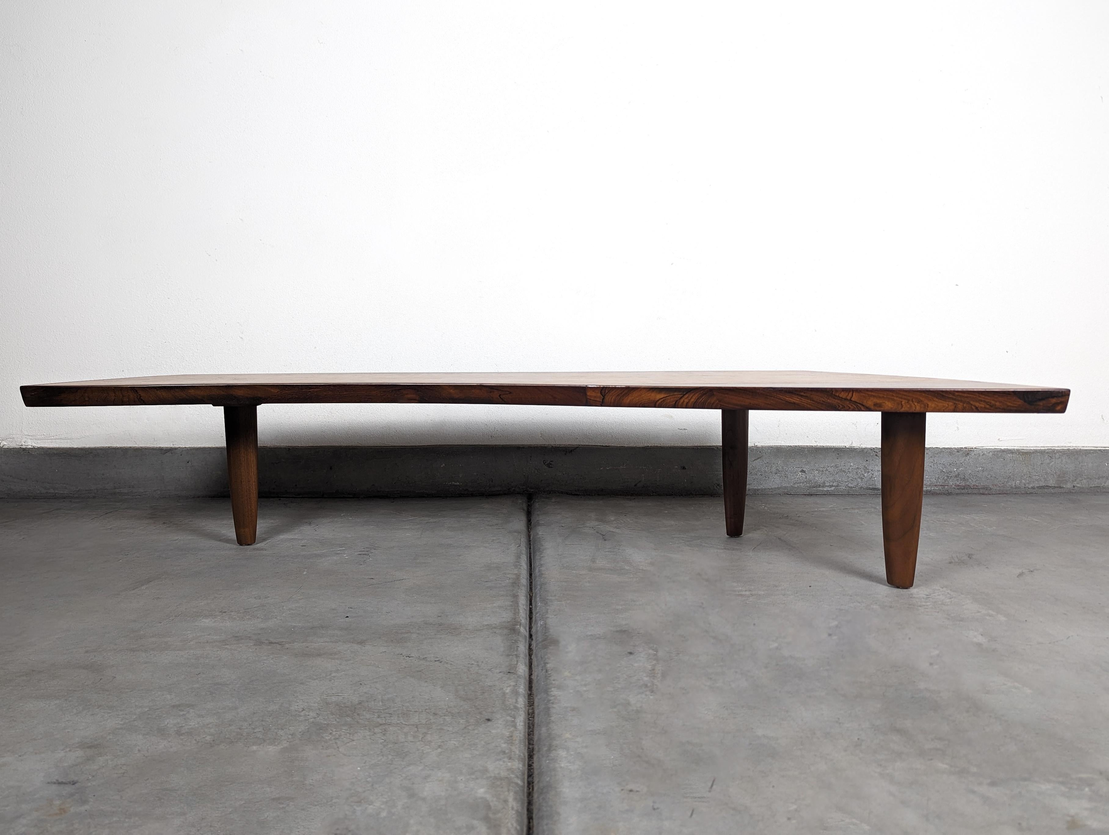 George Nakashima Sundra Coffee Table for Widdicomb Model 200-66W, c1960s 10
