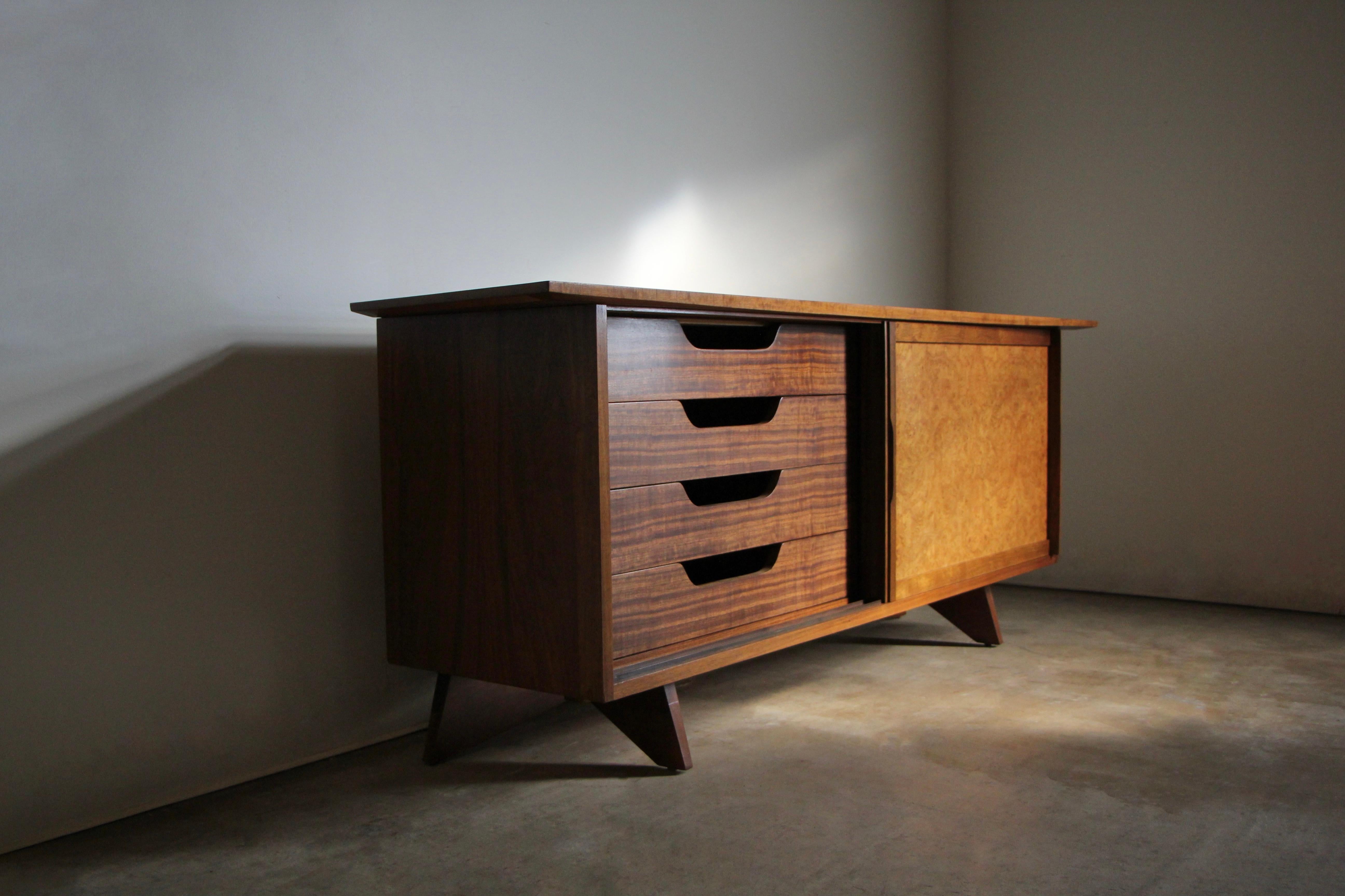George Nakashima 'Sundra' Sideboard Credenza for Widdicomb, c. 1960, Signed 5