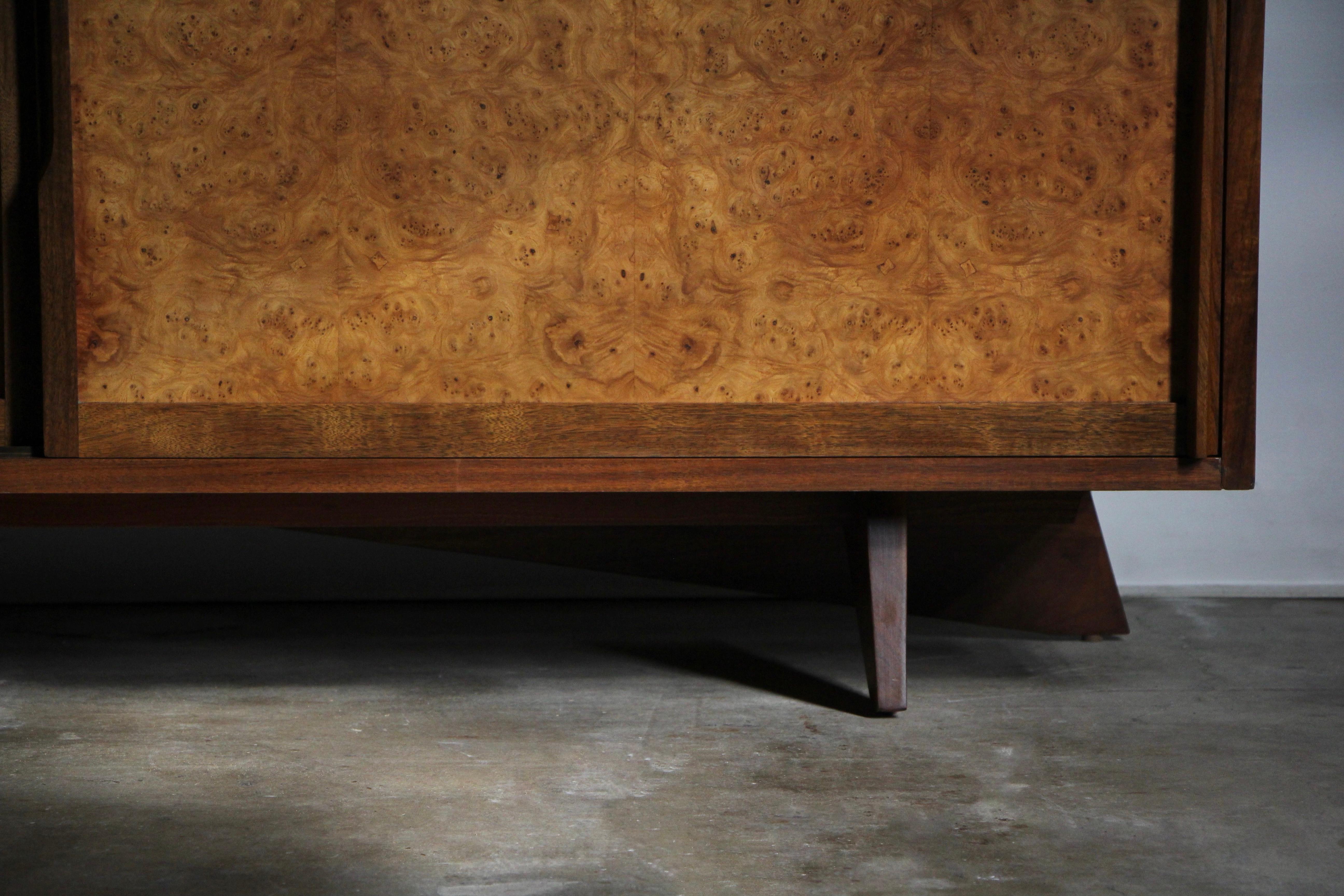George Nakashima 'Sundra' Sideboard Credenza for Widdicomb, c. 1960, Signed In Excellent Condition In Los Angeles, CA