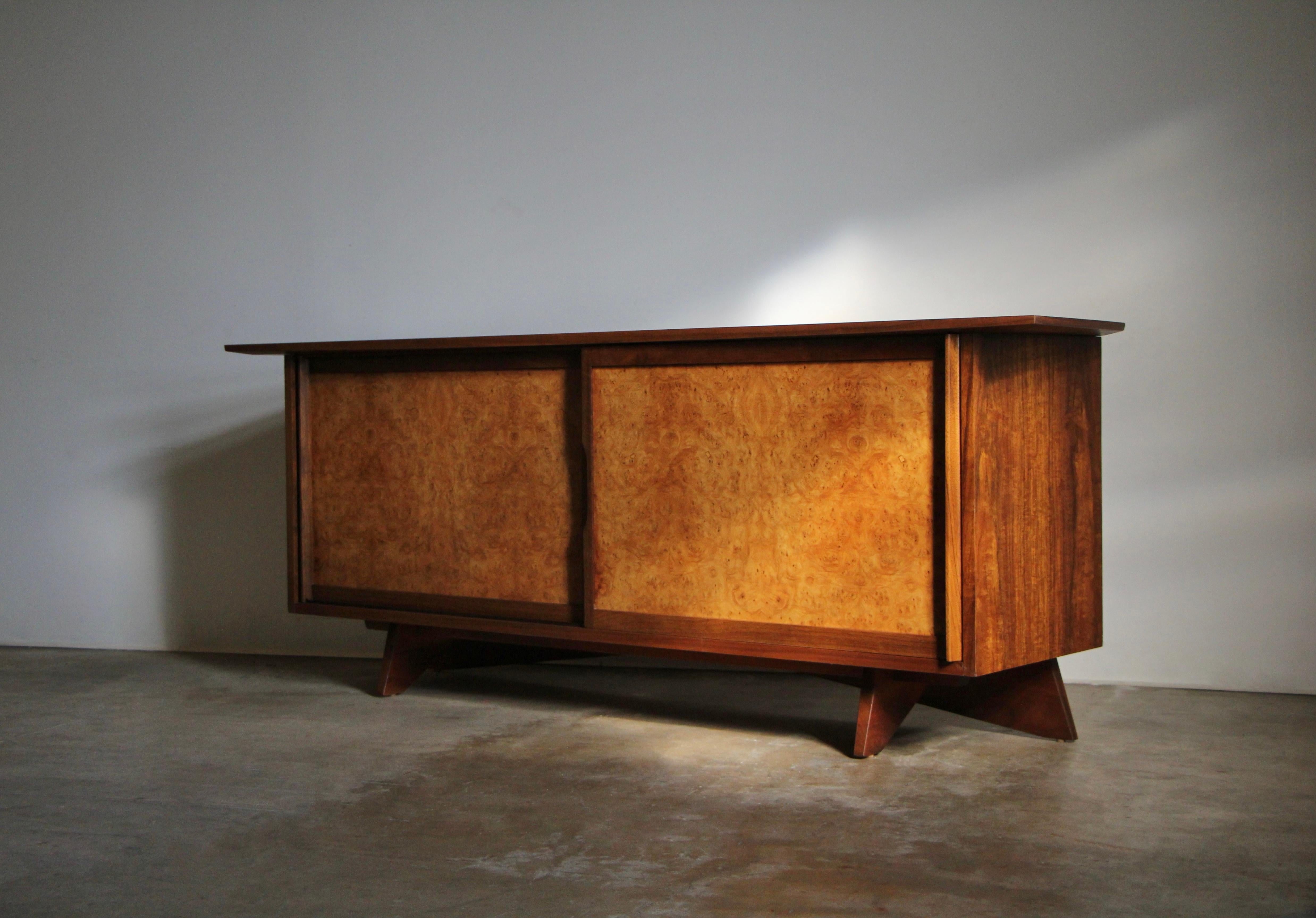 Mid-20th Century George Nakashima 'Sundra' Sideboard Credenza for Widdicomb, c. 1960, Signed
