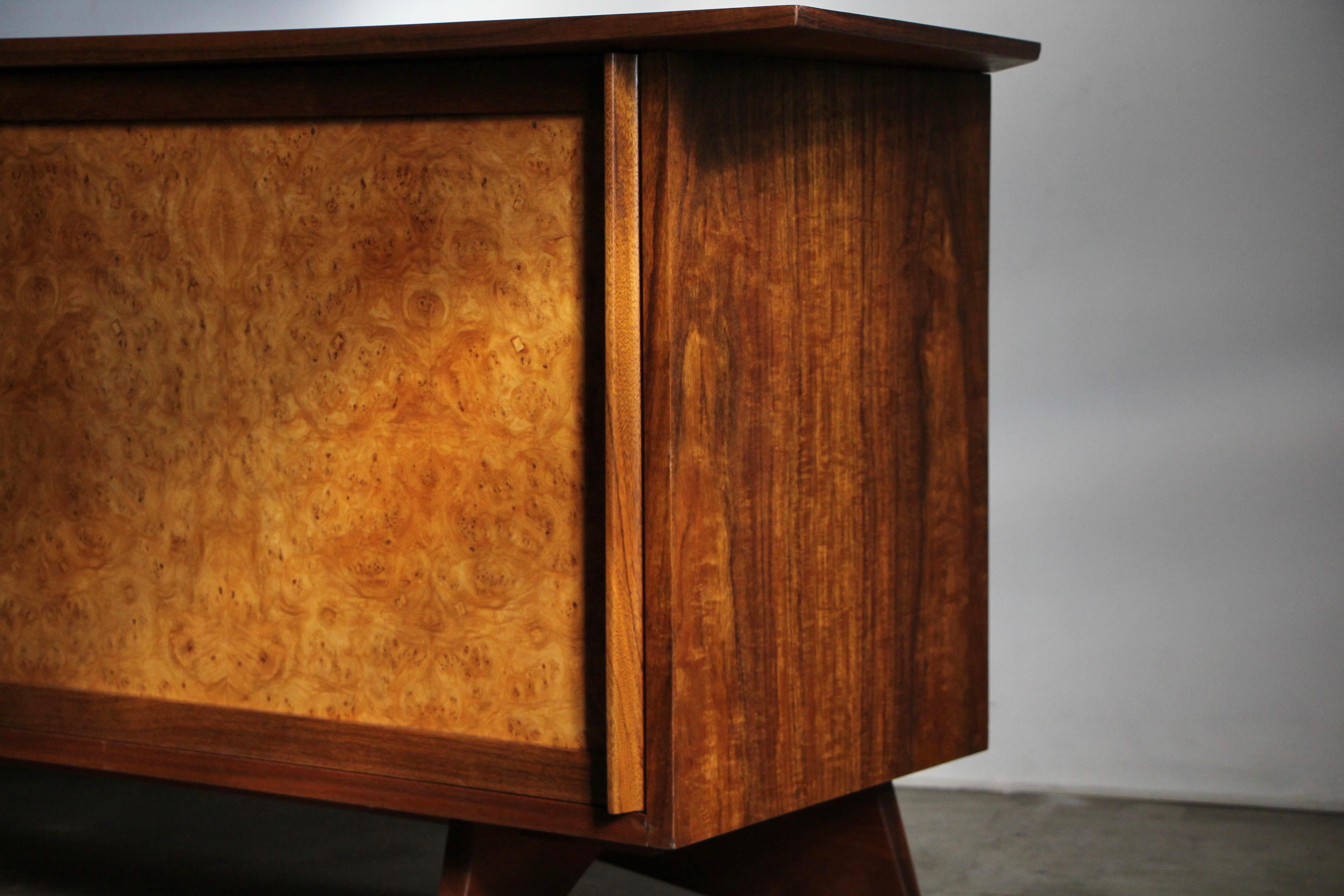 Elm George Nakashima 'Sundra' Sideboard Credenza for Widdicomb, c. 1960, Signed