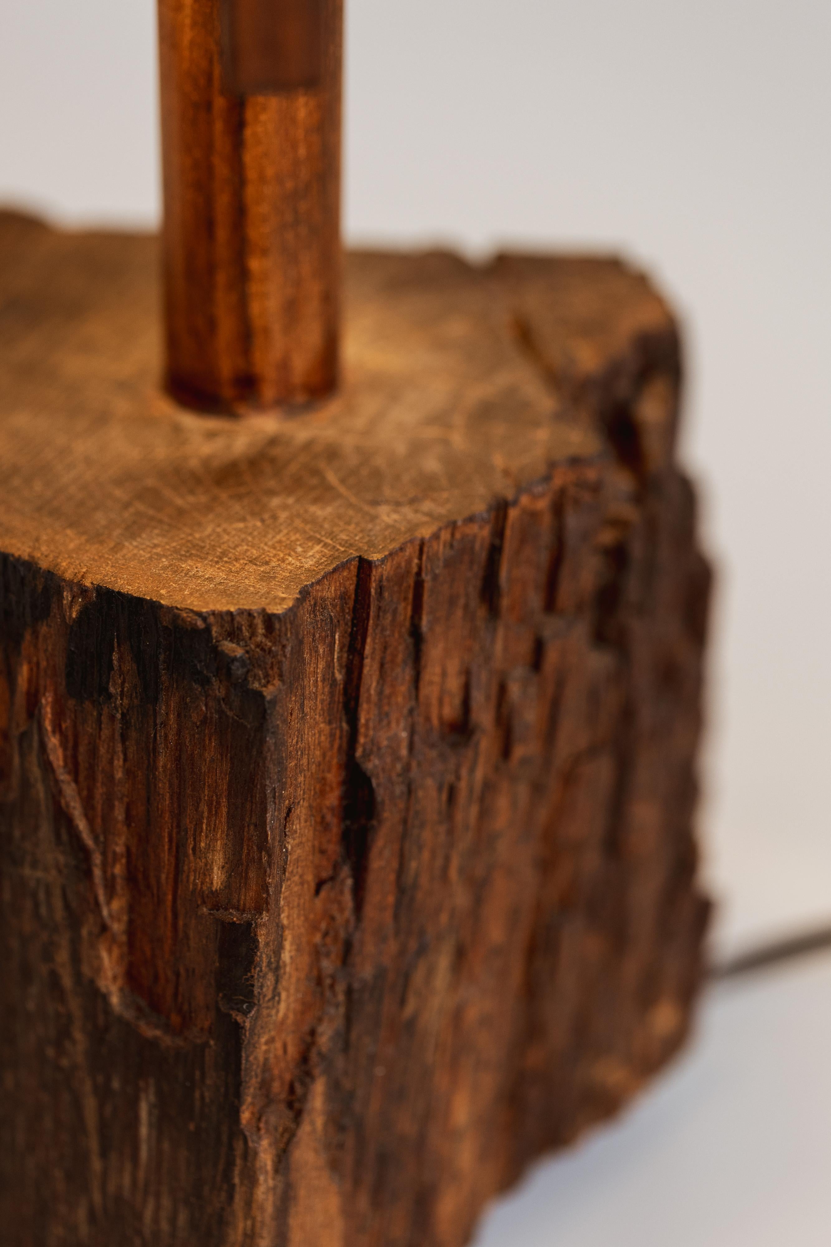 Fabric George Nakashima Table Lamp, 1961 For Sale