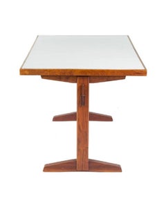 George Nakashima Trestle Base with Desk/Table with Custom Laminate Top