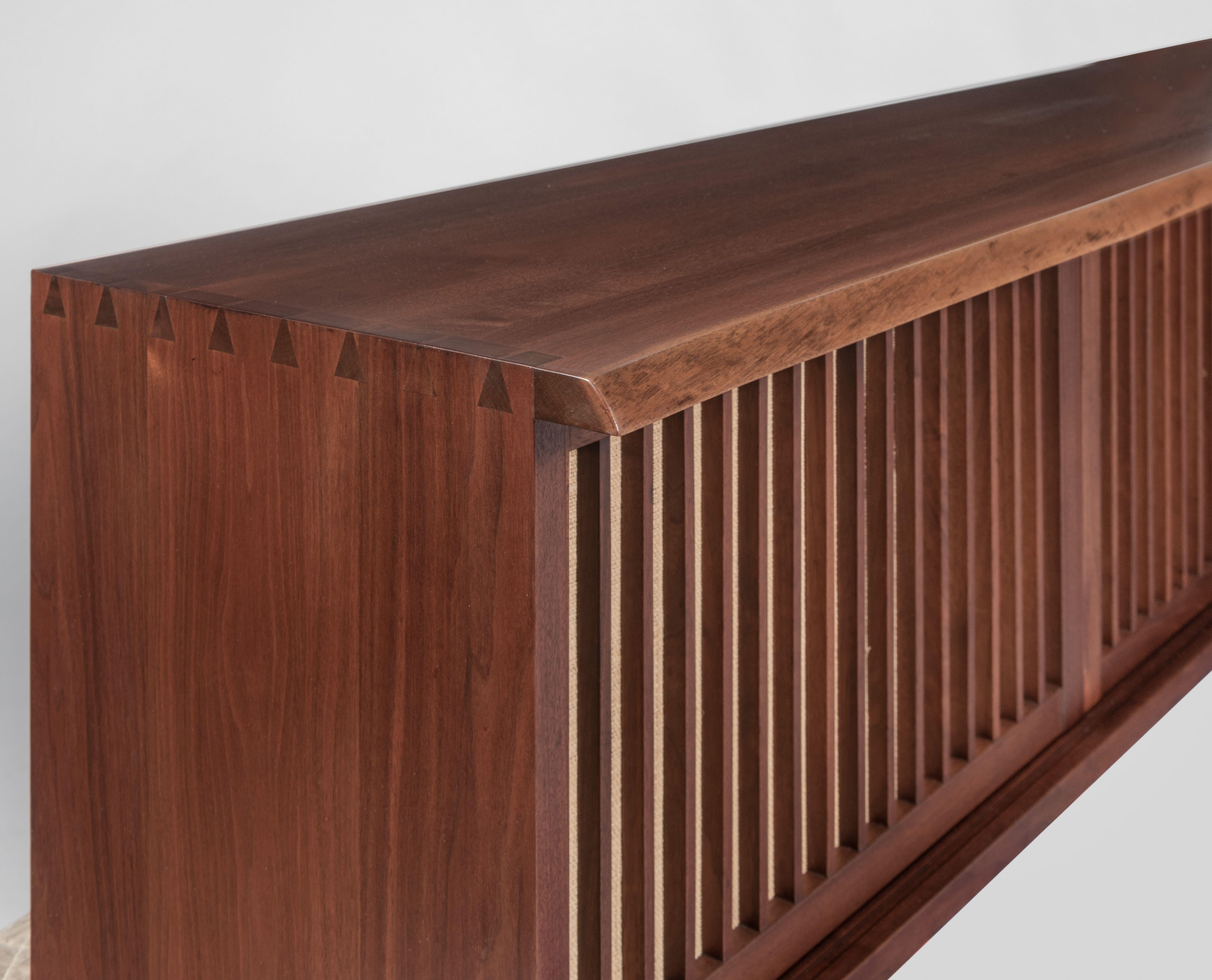 Mid-Century Modern George Nakashima Three Door Wall Hanging Cabinet 1962