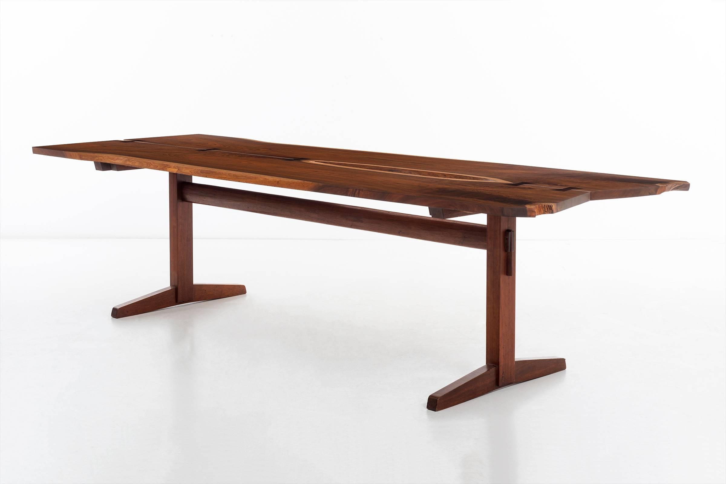 George Nakashima Trestle Table In Excellent Condition In Chicago, IL