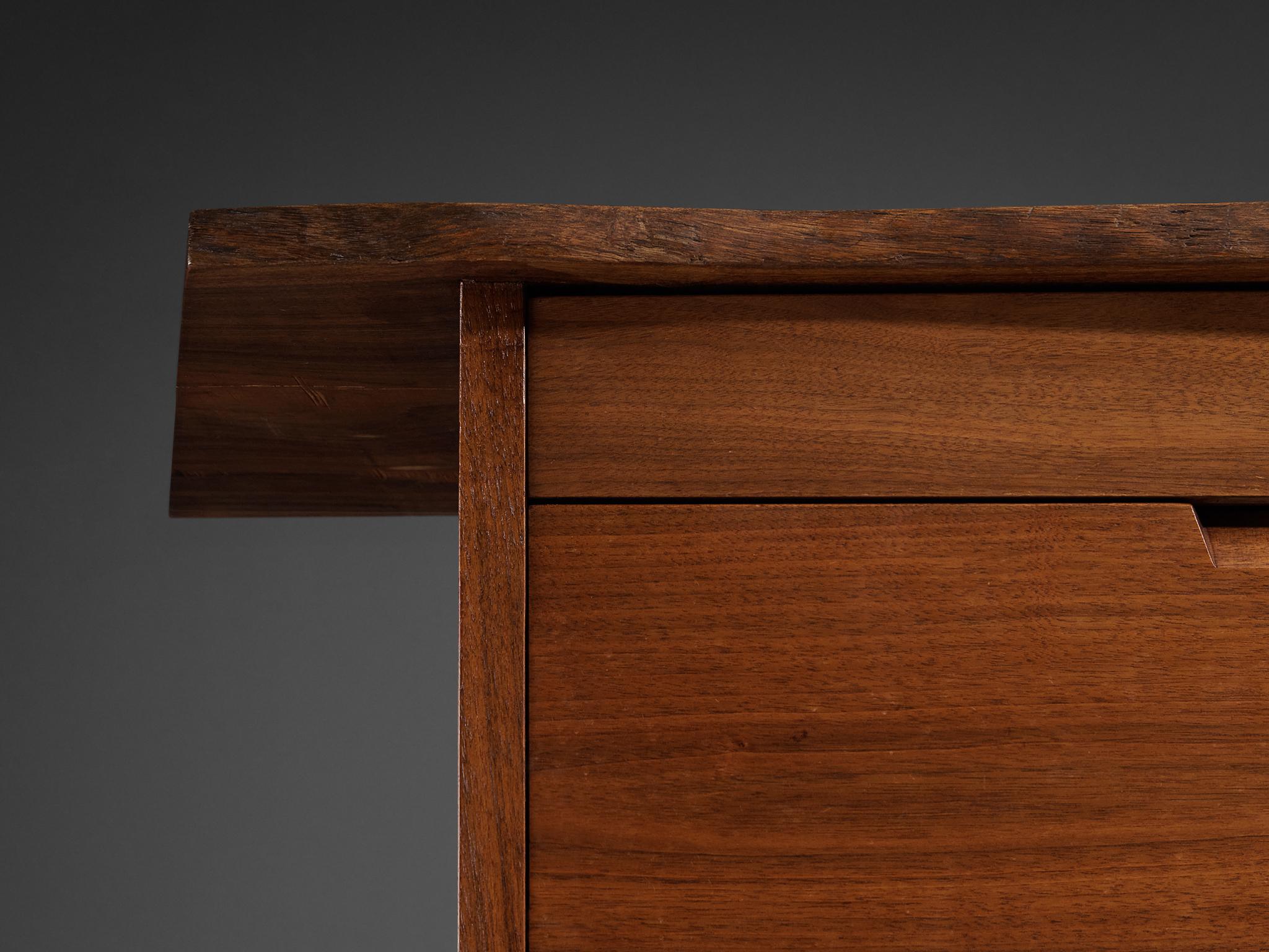 George Nakashima Triple Chest of Drawers in American Black Walnut & Laurel  For Sale 6