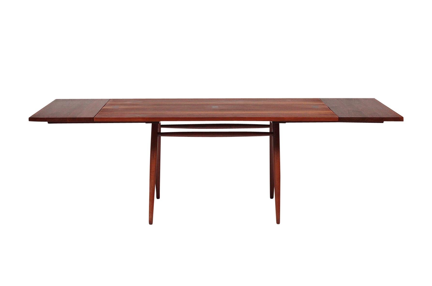 Mid-Century Modern George Nakashima Turned Leg Dining Table