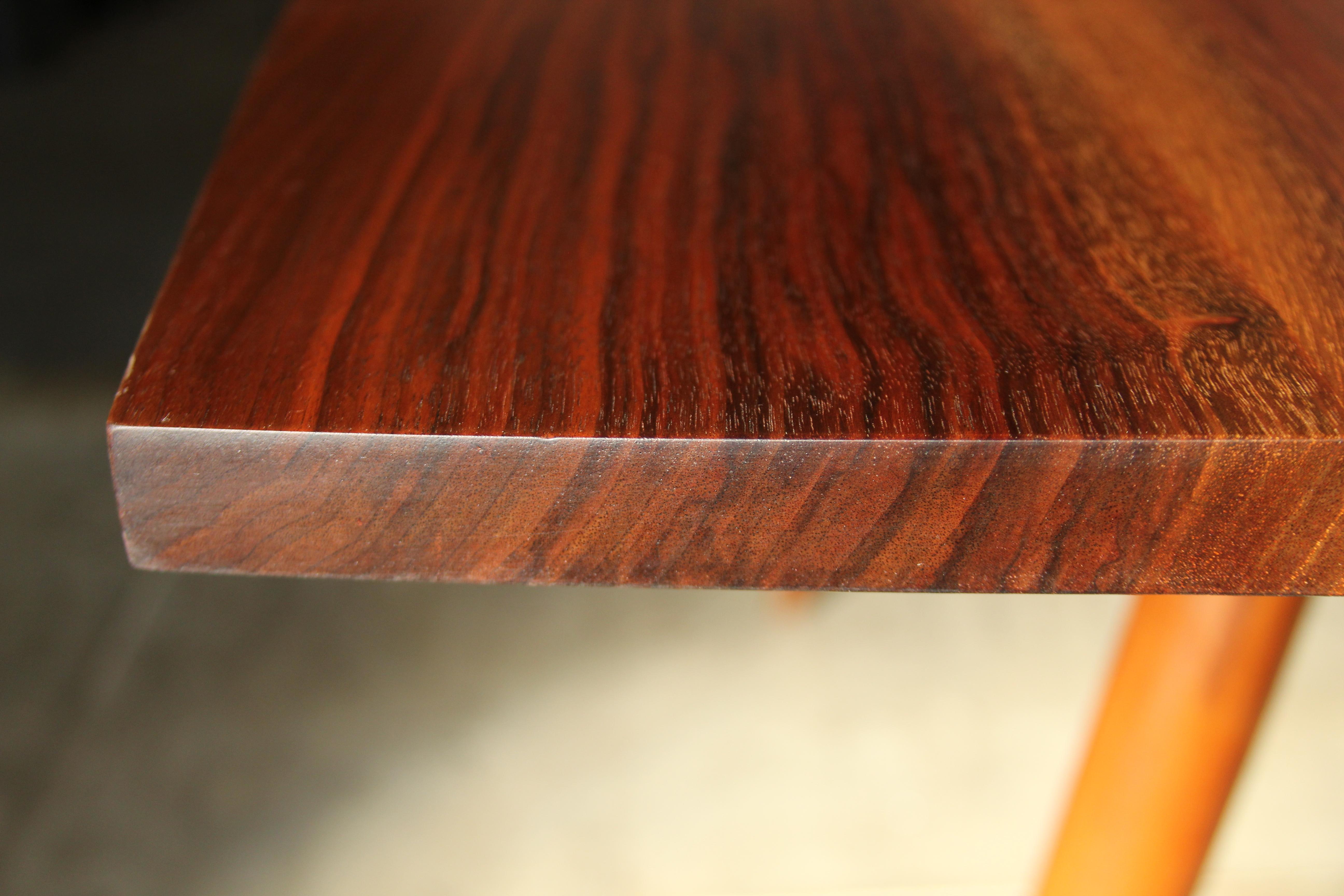 George Nakashima “Turned Leg” Walnut Sap Grain Dining Table, 1957 For Sale 7
