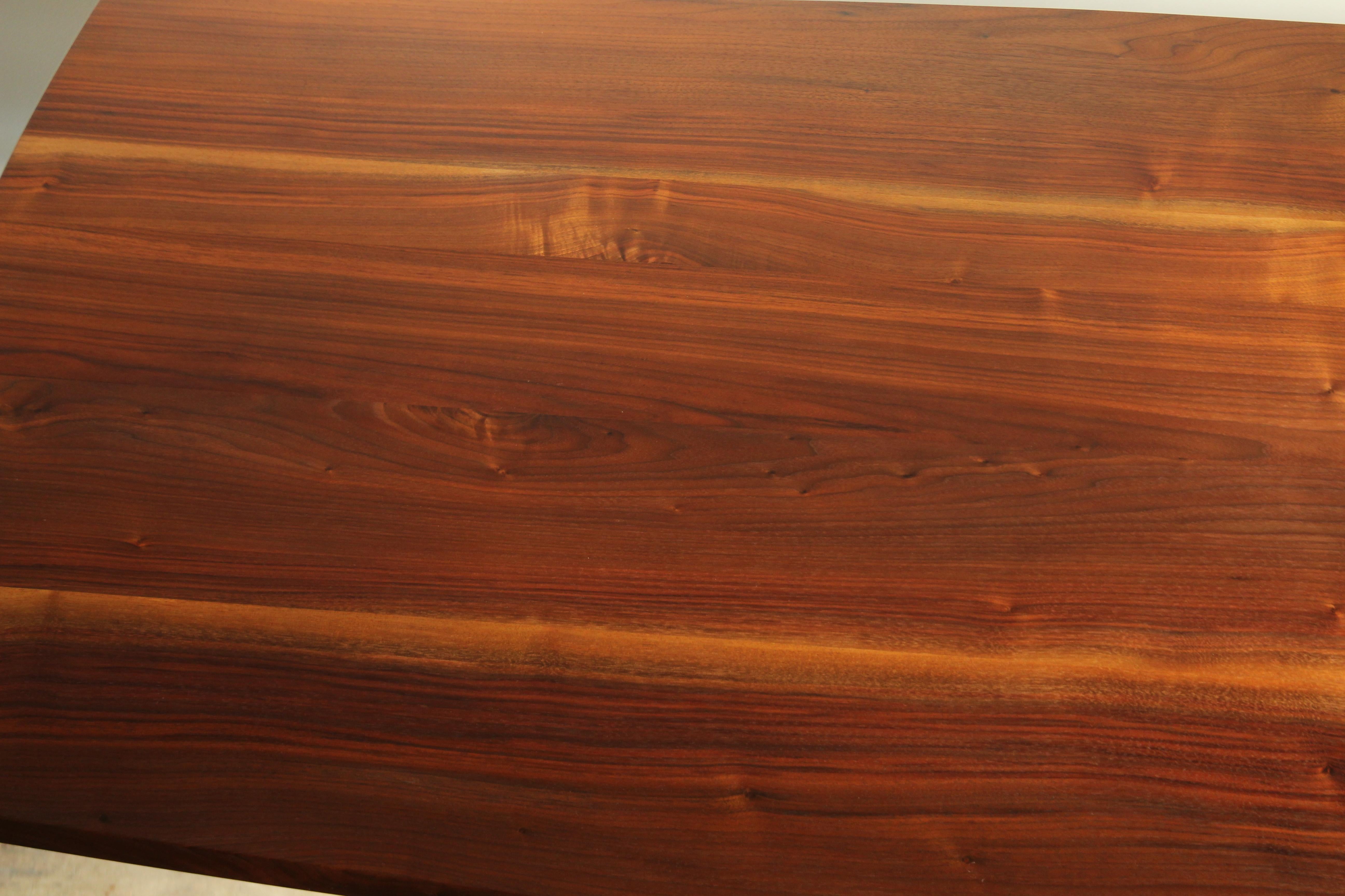 George Nakashima “Turned Leg” Walnut Sap Grain Dining Table, 1957 For Sale 13