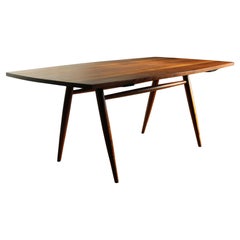 George Nakashima “Turned Leg” Walnut Sap Grain Dining Table, 1957