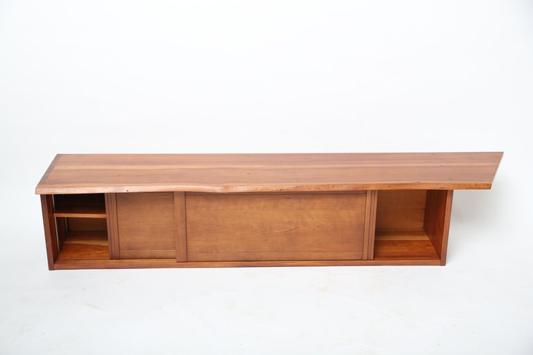 George Nakashima Two Door Hanging Cherry Wall Cabinet At 1stdibs