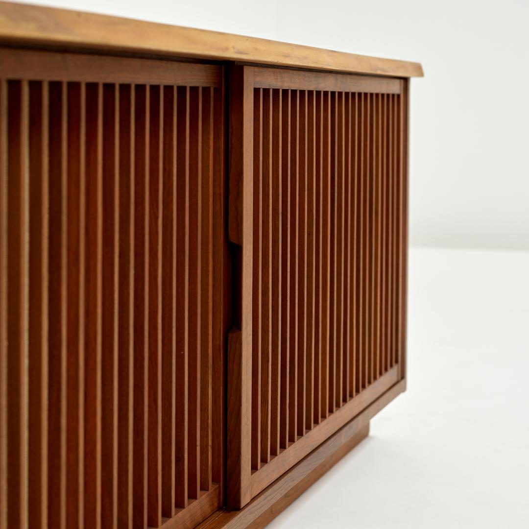 Mid-Century Modern George Nakashima Two-Door Walnut Cabinet, 1960s