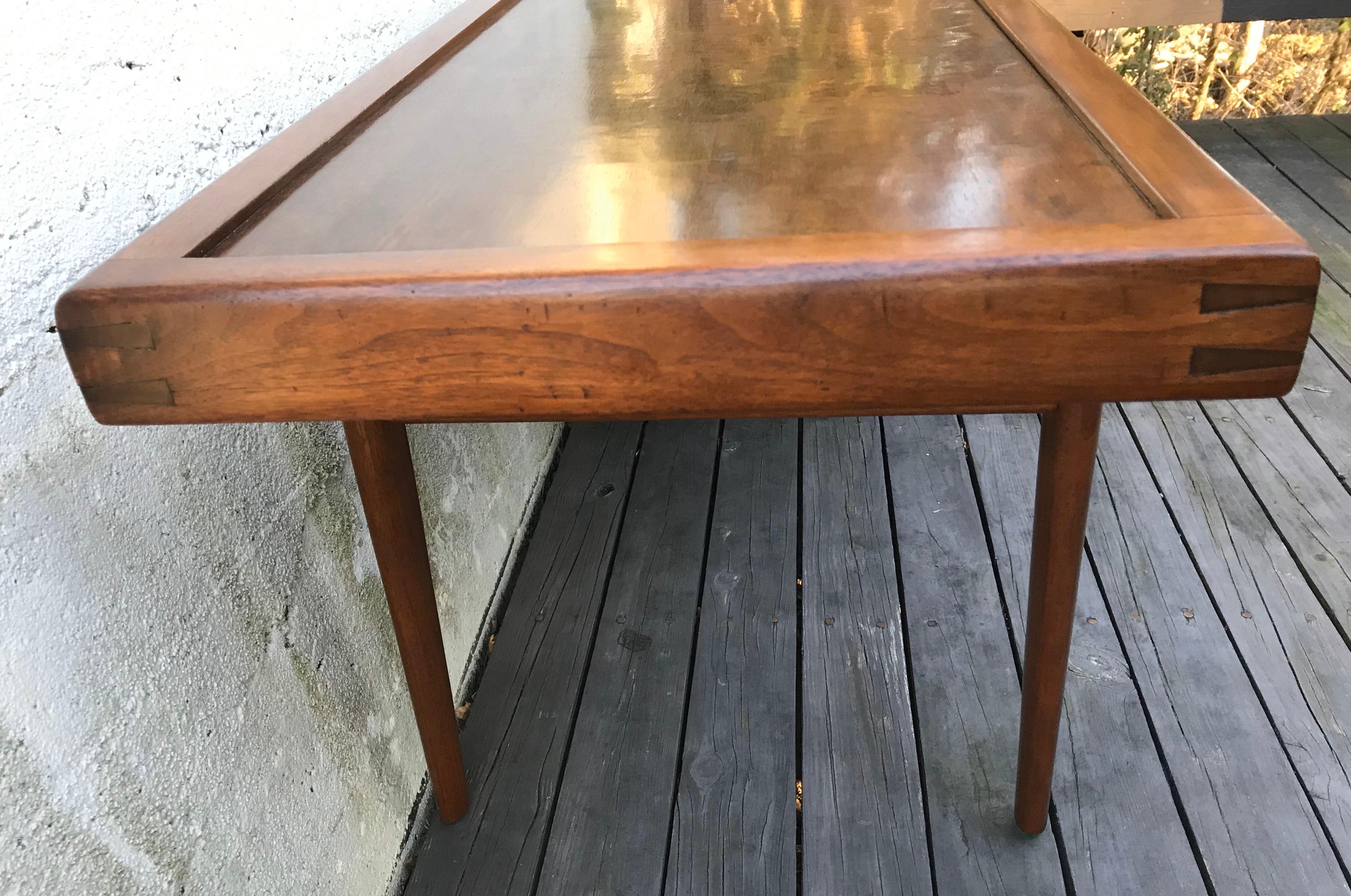 George Nakashima Walnut Coffee Table, Two Side Drawers, “Origins Series