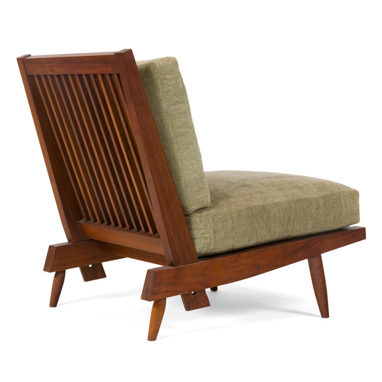 Nakashima Walnut "Cushion Chair", USA 1960s at 1stDibs