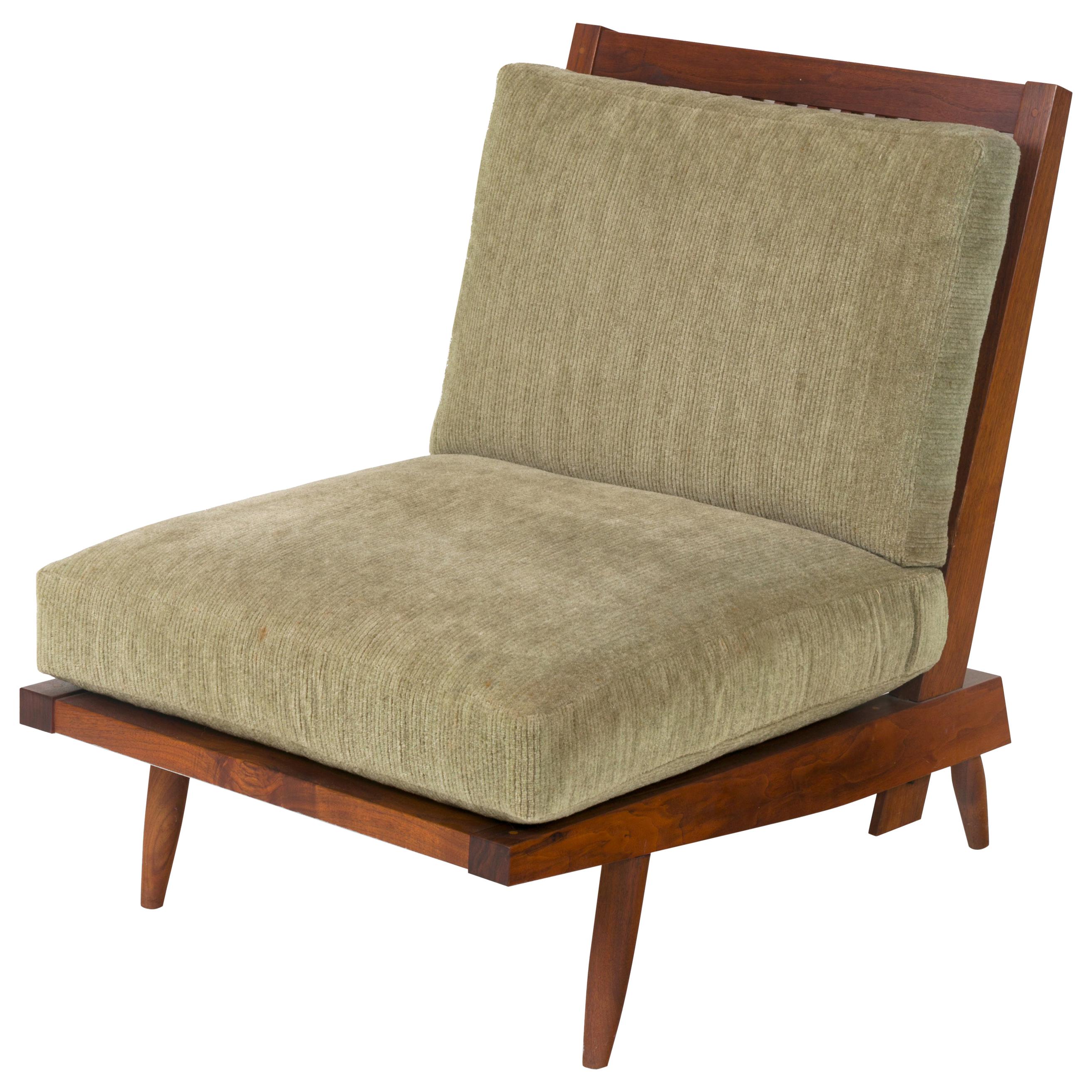 George Nakashima Walnut "Cushion Chair", USA 1960s