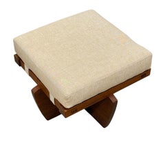 George Nakashima Walnut Greenrock Ottoman, 1977