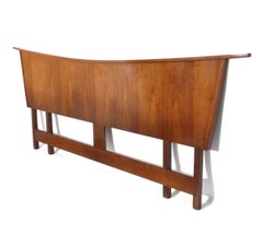 George Nakashima Walnut King Headboard Sculptural Form for Widdicomb Mid Century