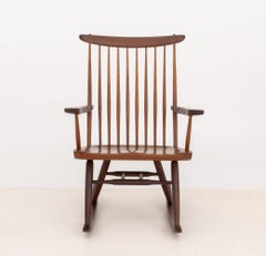 George Nakashima Walnut New Rocking Chair, 1962