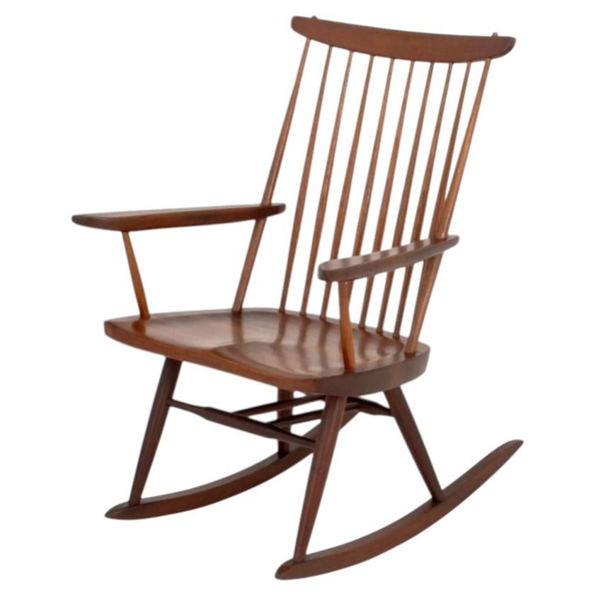George Nakashima Walnut Rocking Chair, Mid-Century Modern, USA, 1962