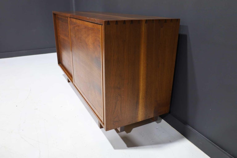 George Nakashima Walnut Sideboard, 1961 In Good Condition For Sale In Dallas, TX