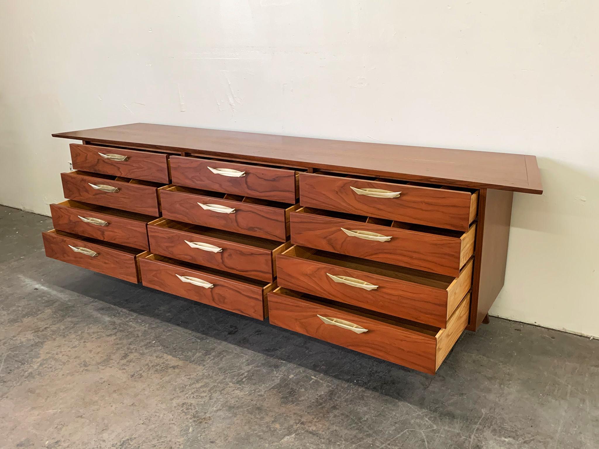 George Nakashima Walnut Sideboard Credenza, 1950s 4