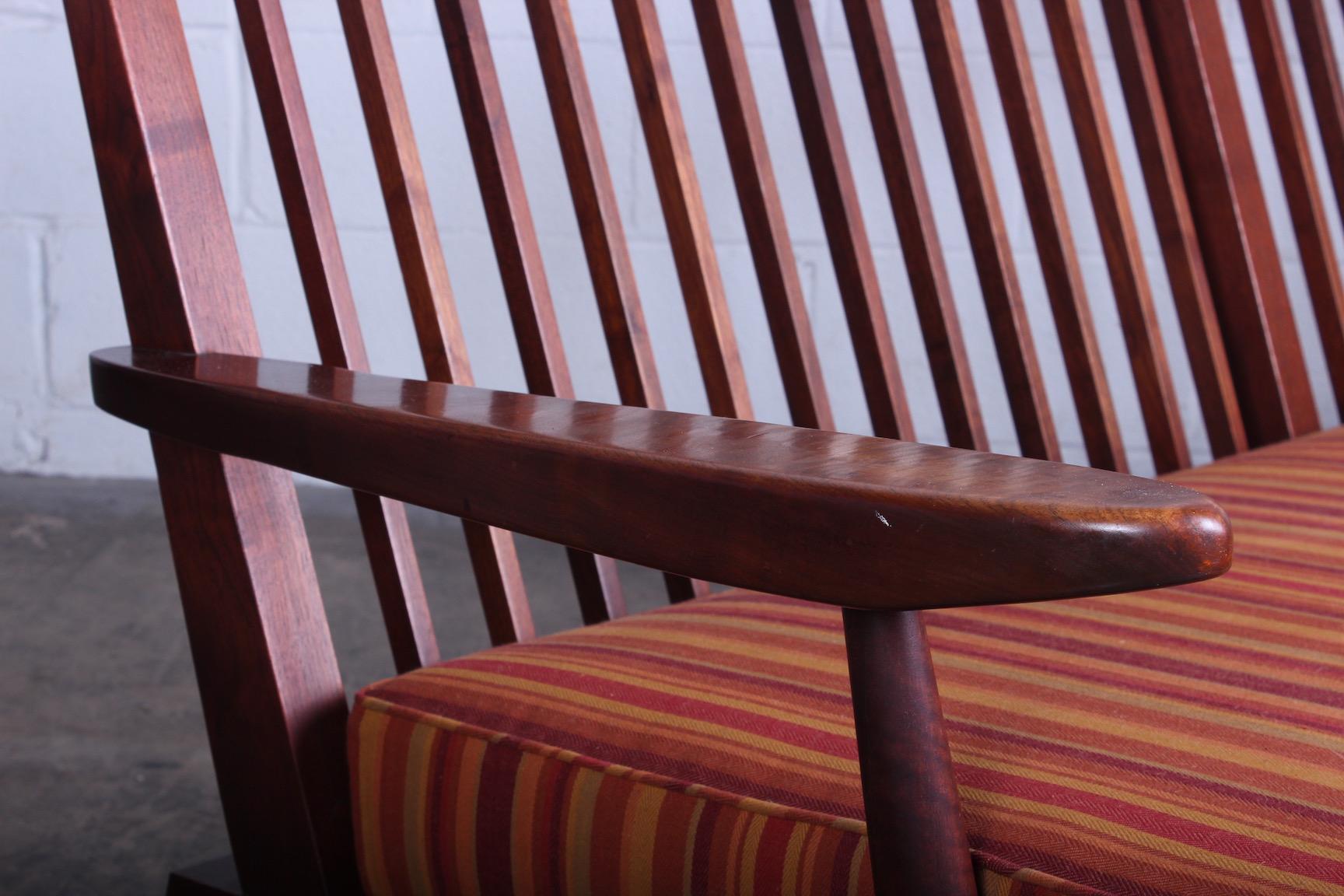 Mid-20th Century George Nakashima Walnut Sofa, 1961