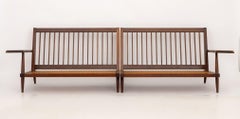 George Nakashima Walnut Two-Piece Sofa, 1962