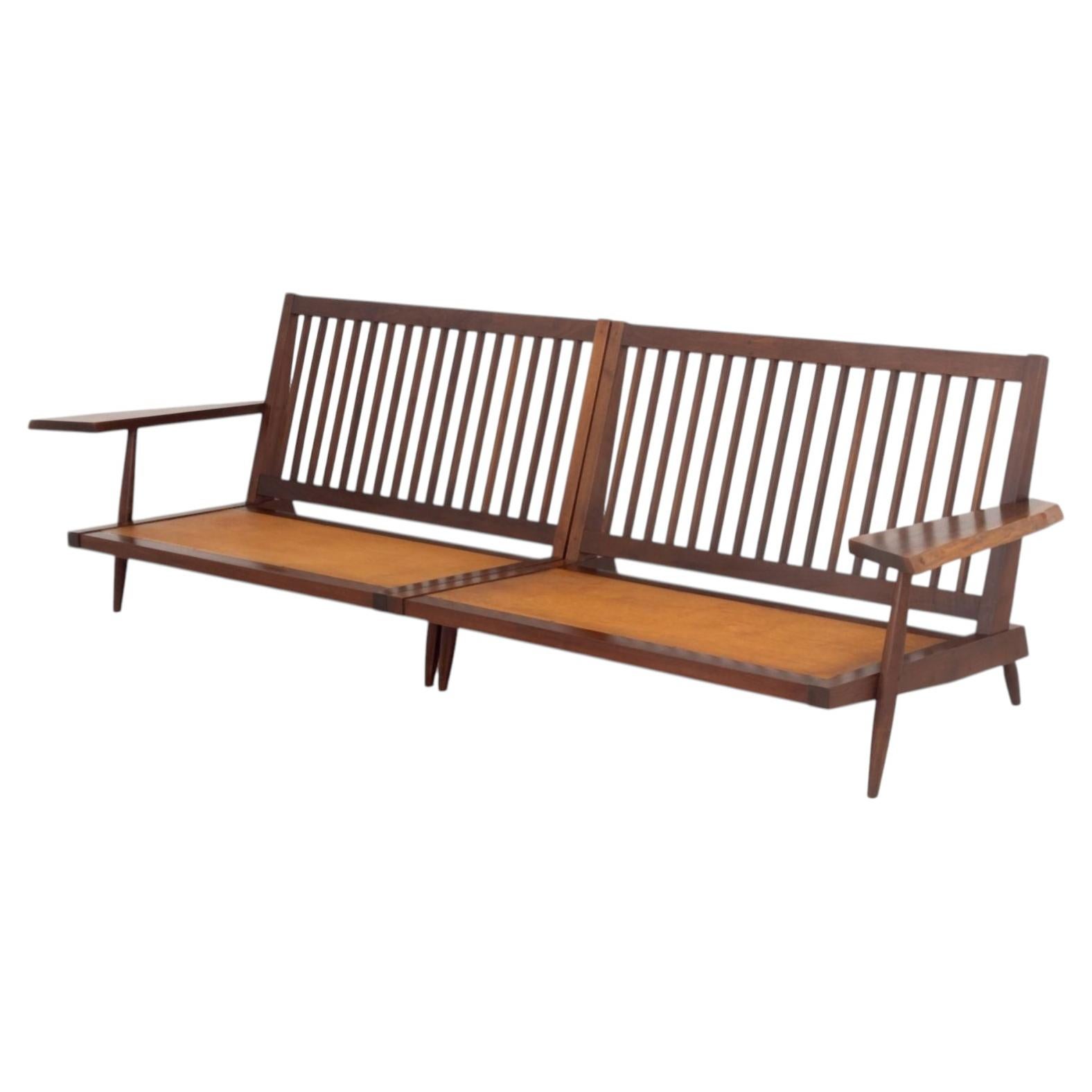 Divano a due posti in noce di George Nakashima, stile Mid-Century Modern, Stati Uniti, 1962