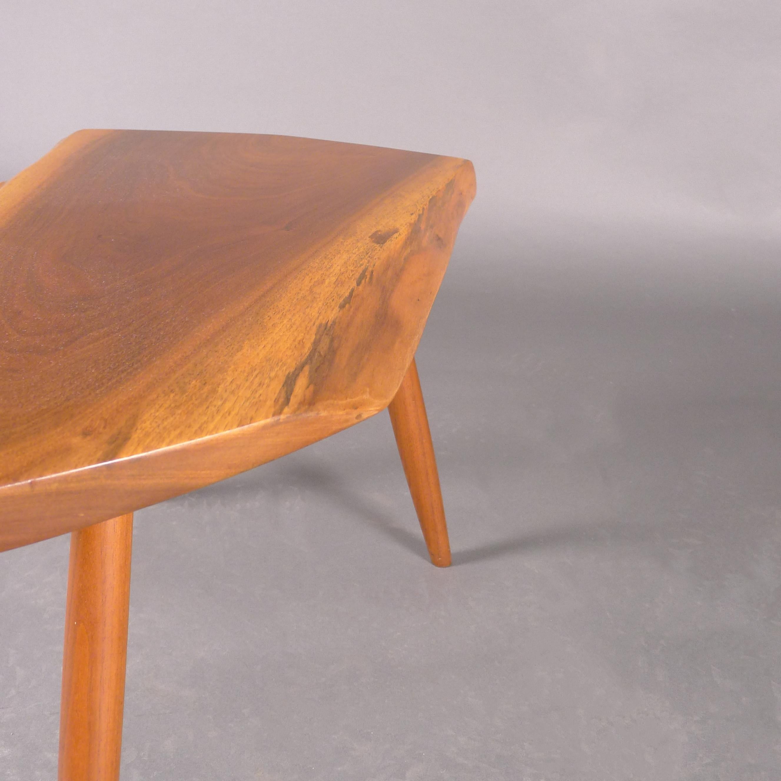 George Nakashima, Table Wepman, noyer noir américain, 1984, avec documentation Bon état - En vente à Wargrave, Berkshire