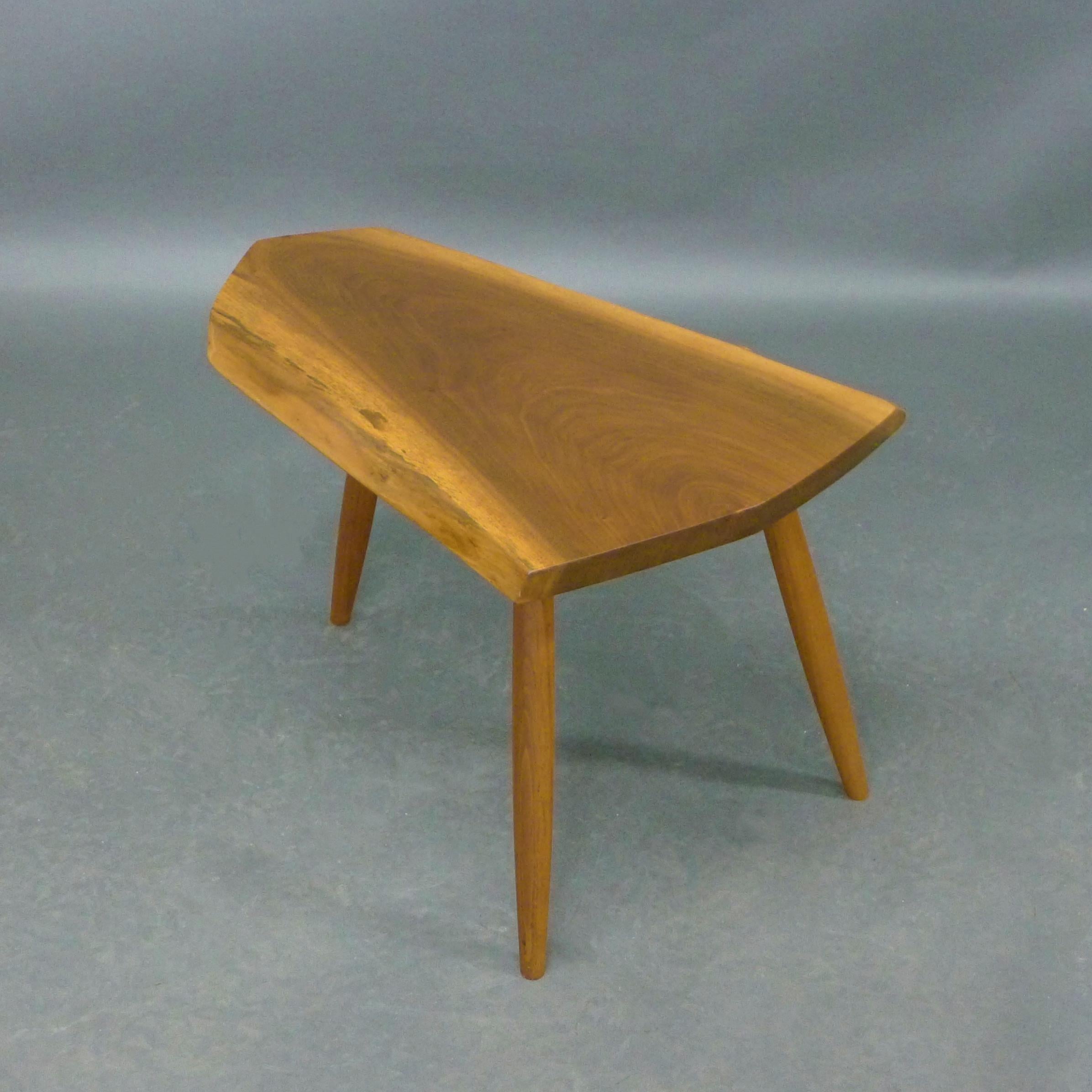 George Nakashima, Table Wepman, noyer noir américain, 1984, avec documentation en vente 2