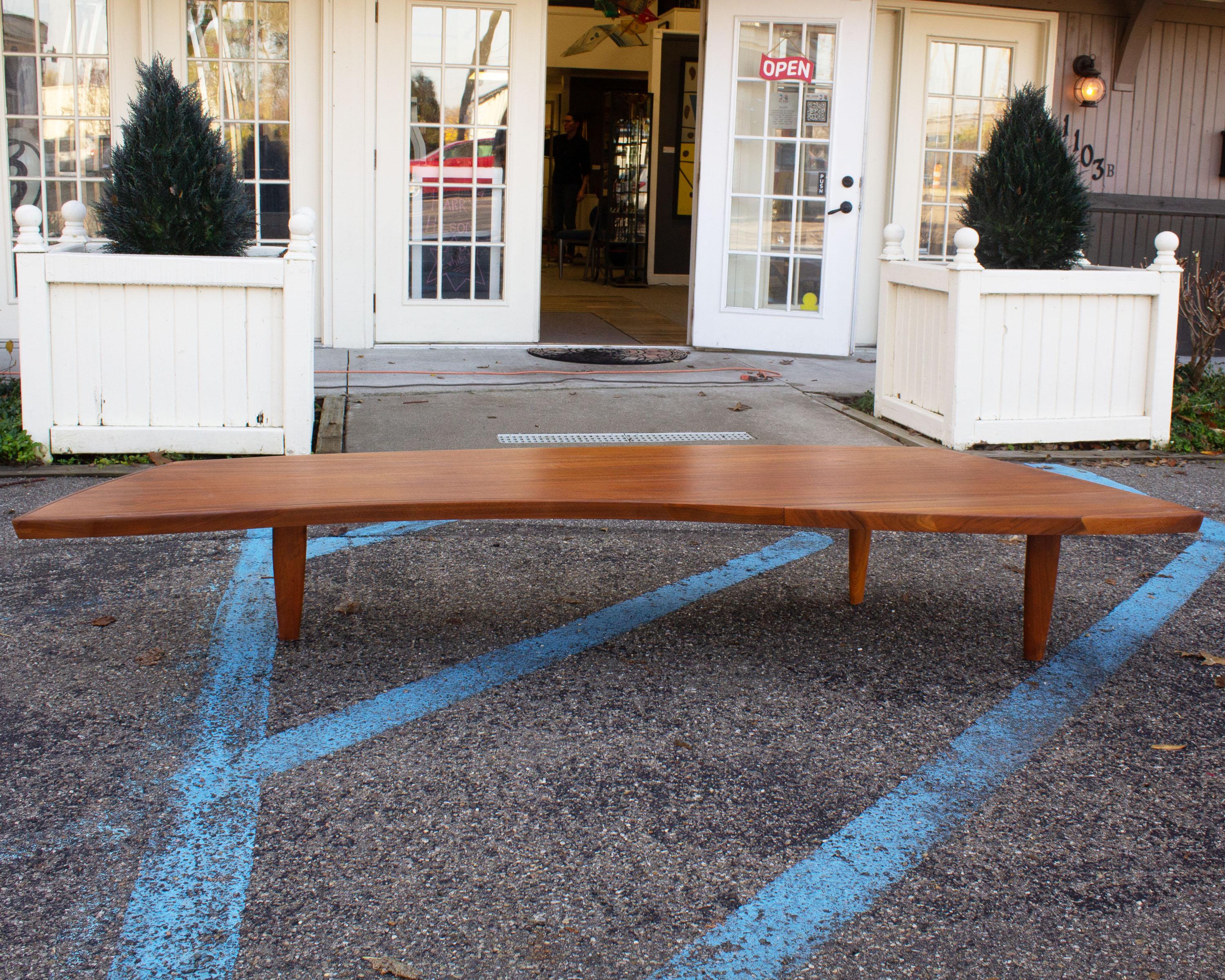 American George Nakashima Widdicomb “Sundra” Walnut Coffee Table