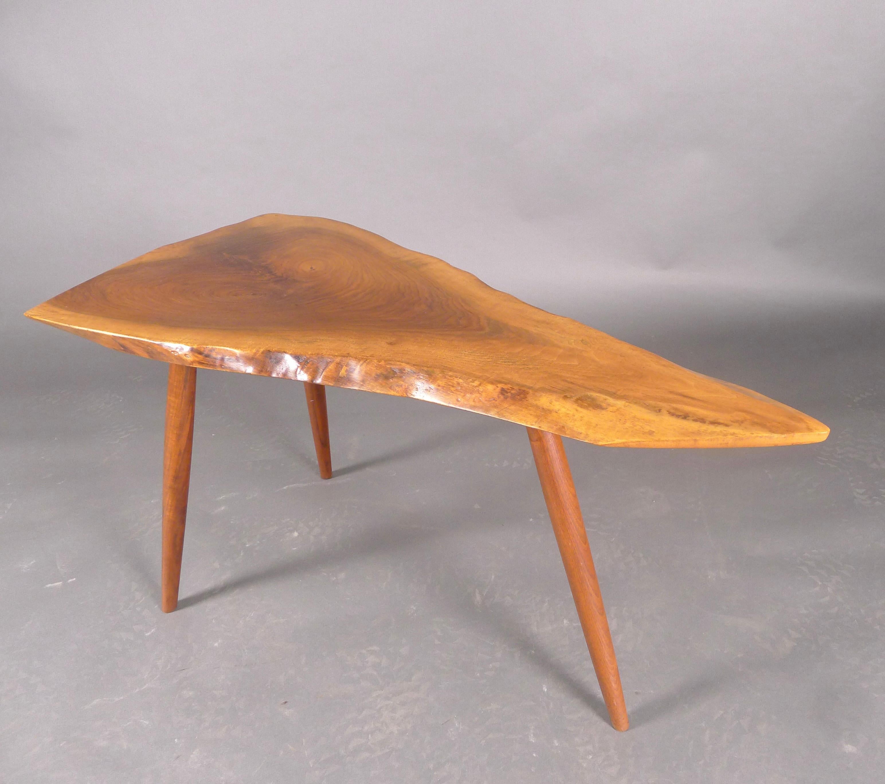 George Nakashima, Wohl Table, American Black Walnut, with Documentation 4