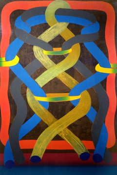 "Braid, " George Nama, serigraph, abstract art, ca 1977
