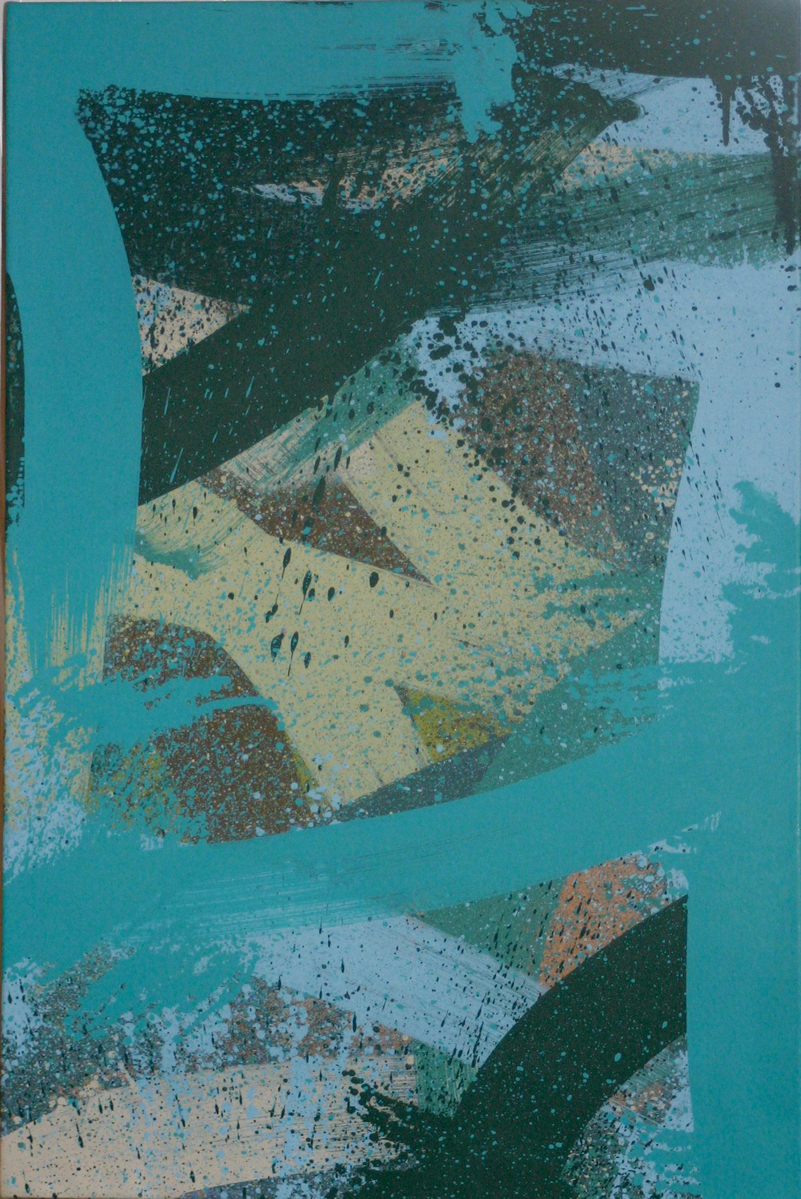 George Negroponte Abstract Painting - Middle Ground