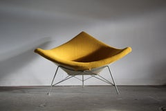Coconut-Stuhl aus senffarbener Wolle von George Nelson, 1. Auflage, 1950er Jahre
