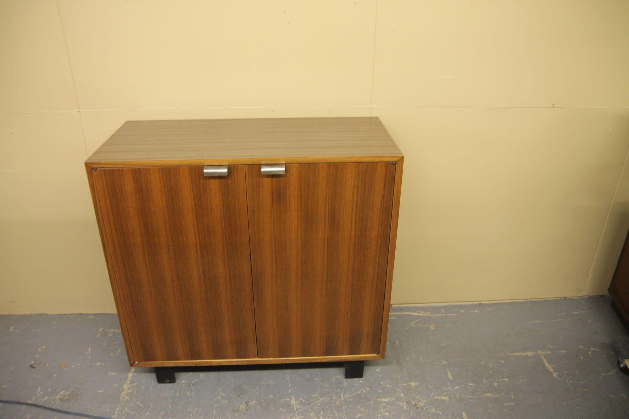 Mid-Century Modern George Nelson 2 Door Cabinet For Sale
